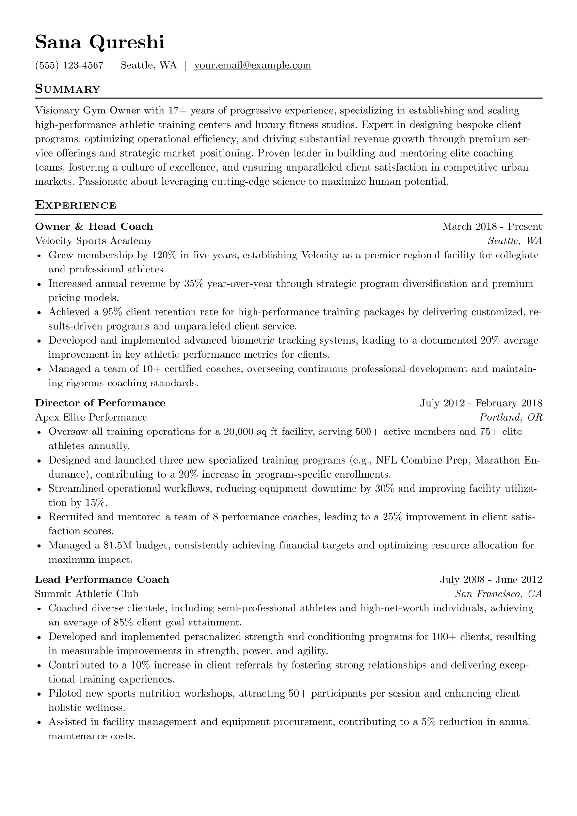 High-End Sports version - Page 1