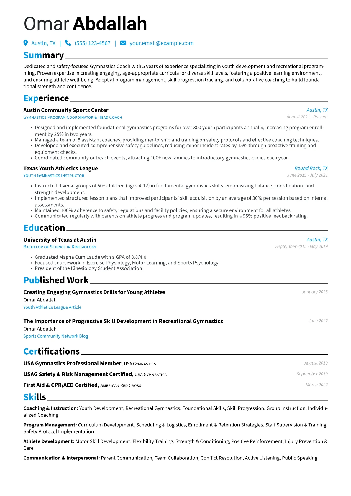 Youth Development version - Page 1