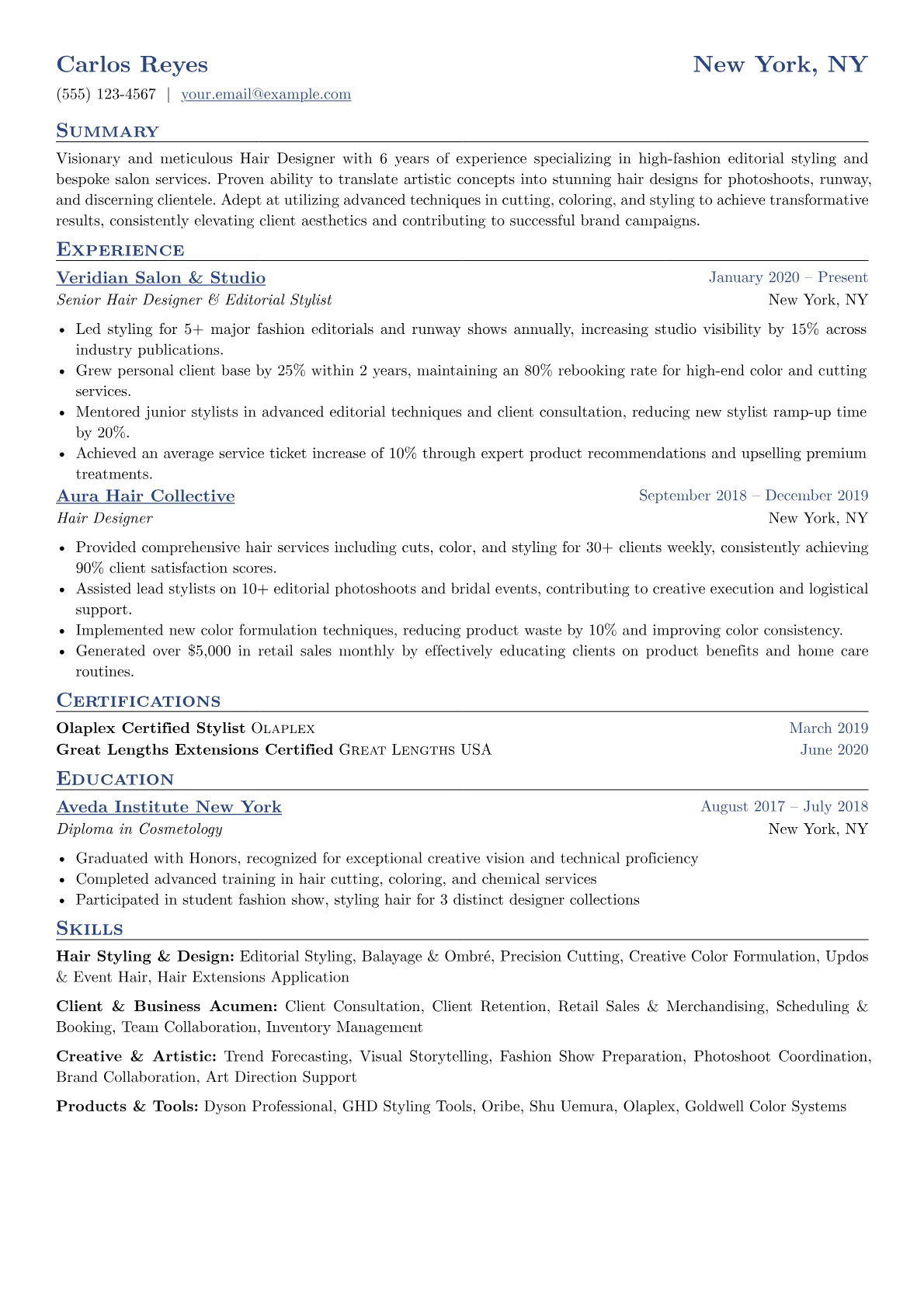 Hair Designer version - Page 1