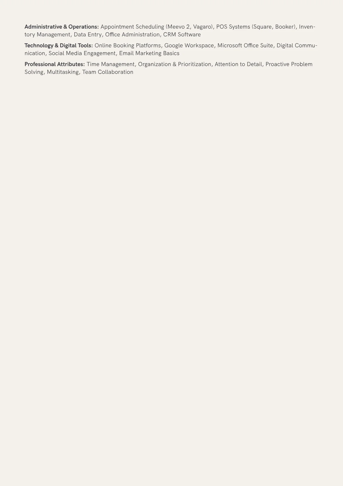 Entry-Level Hair Salon version - Page 2