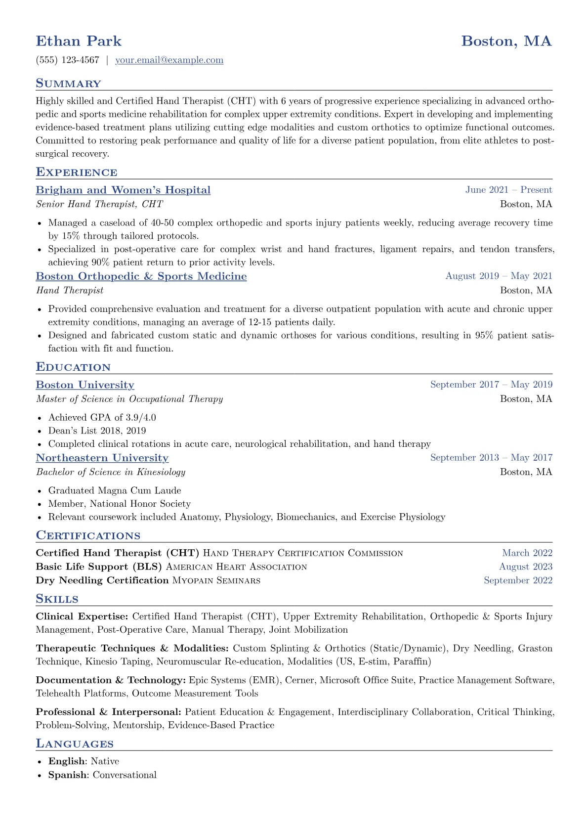 Clinical Expertise version - Page 1