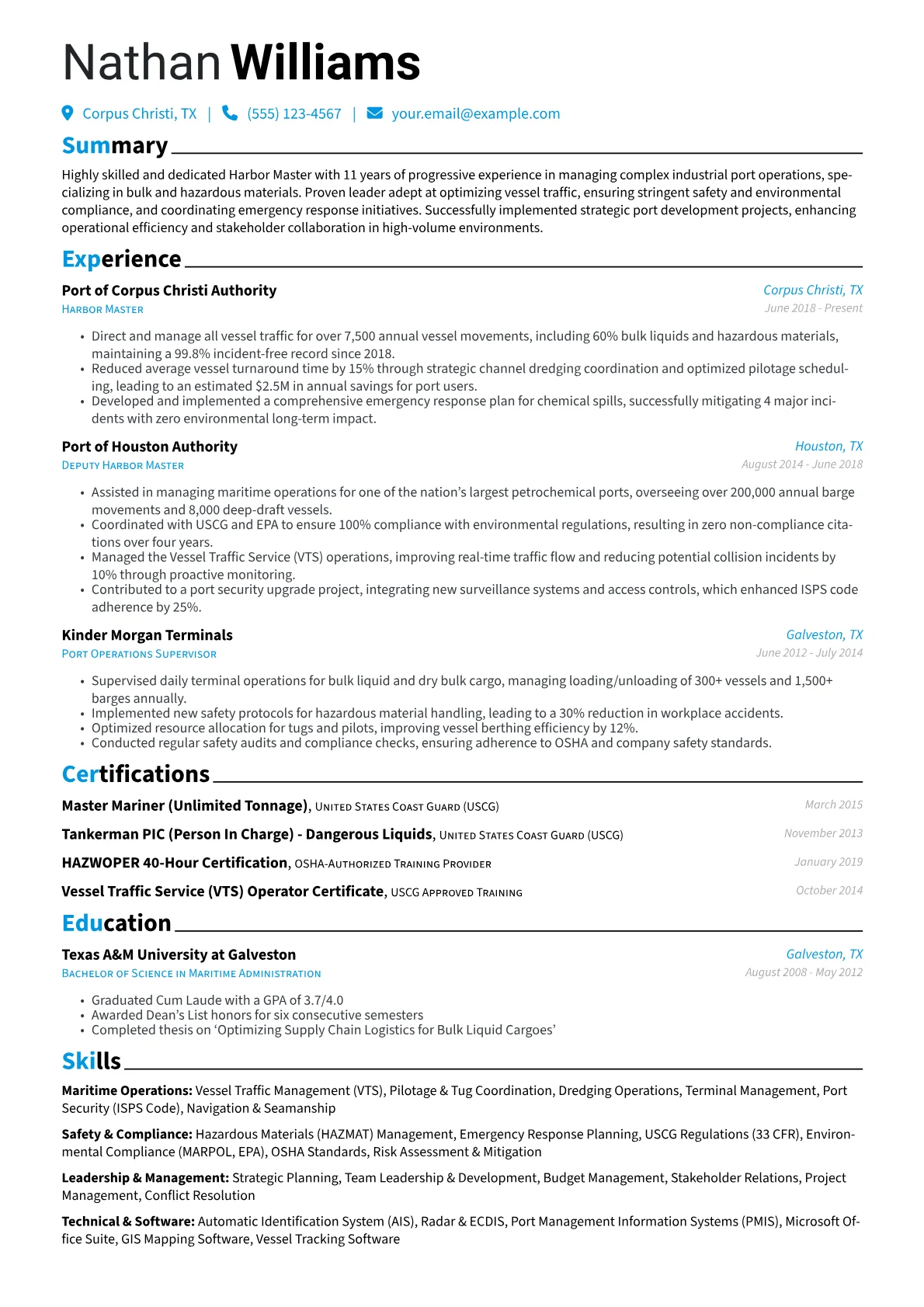 Industrial Port Specialist version - Page 1