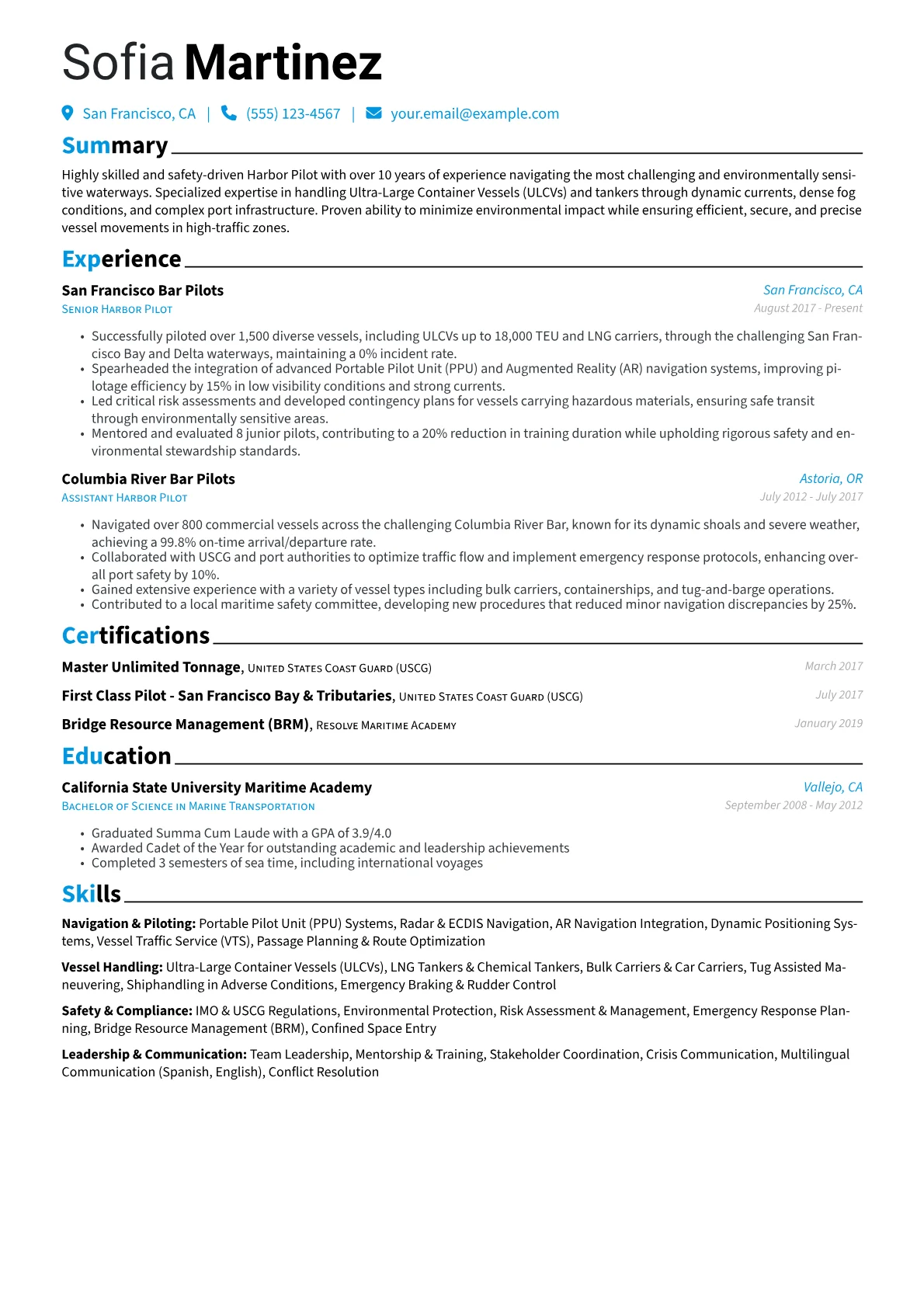 Harbor Pilot - Complex version - Page 1