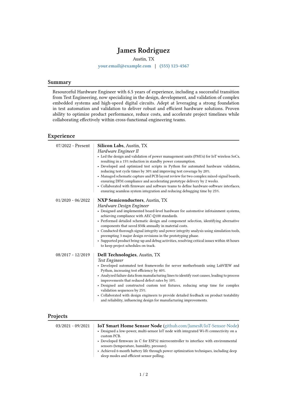 Career changer version - Page 1