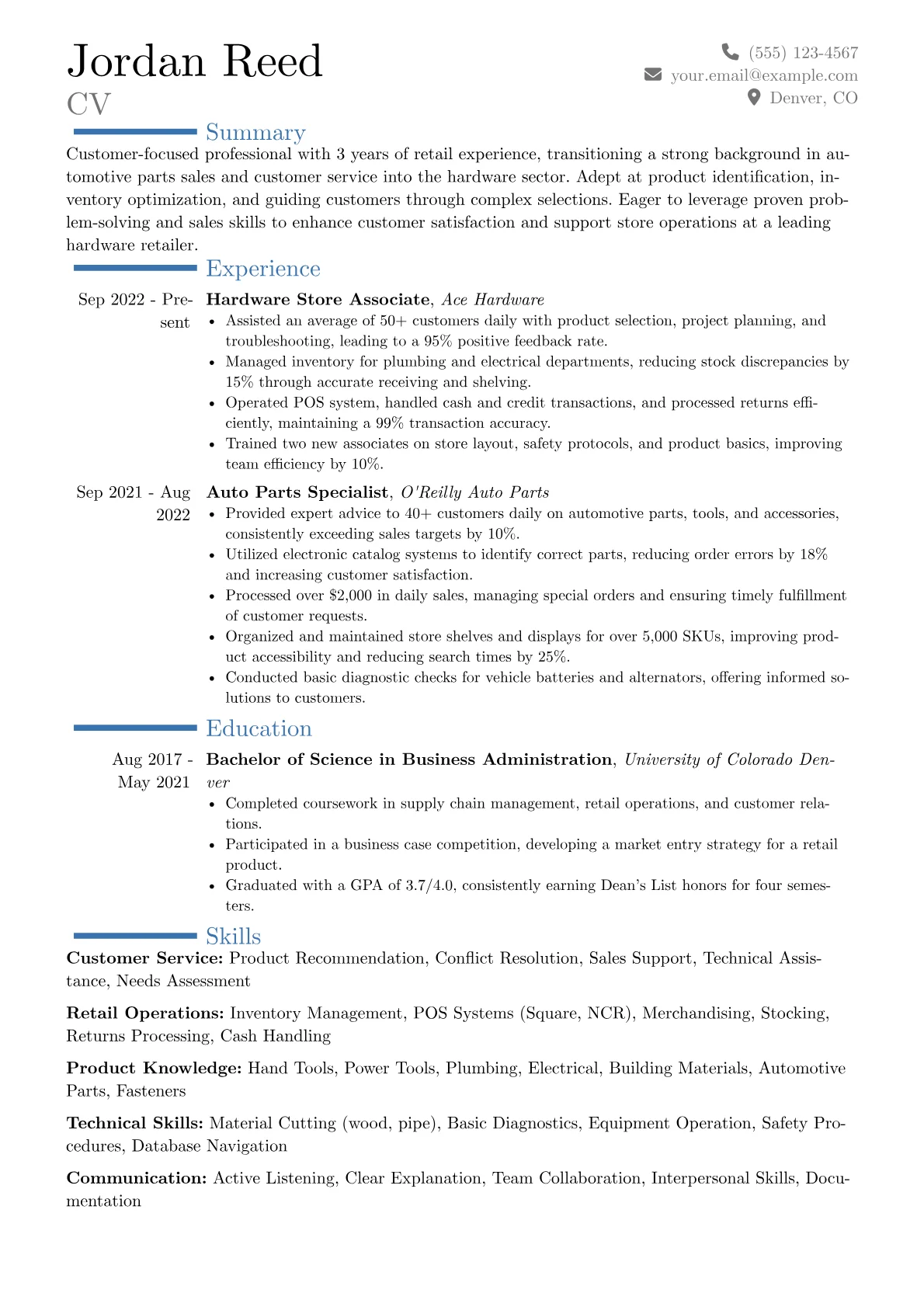 Career changer version - Page 1