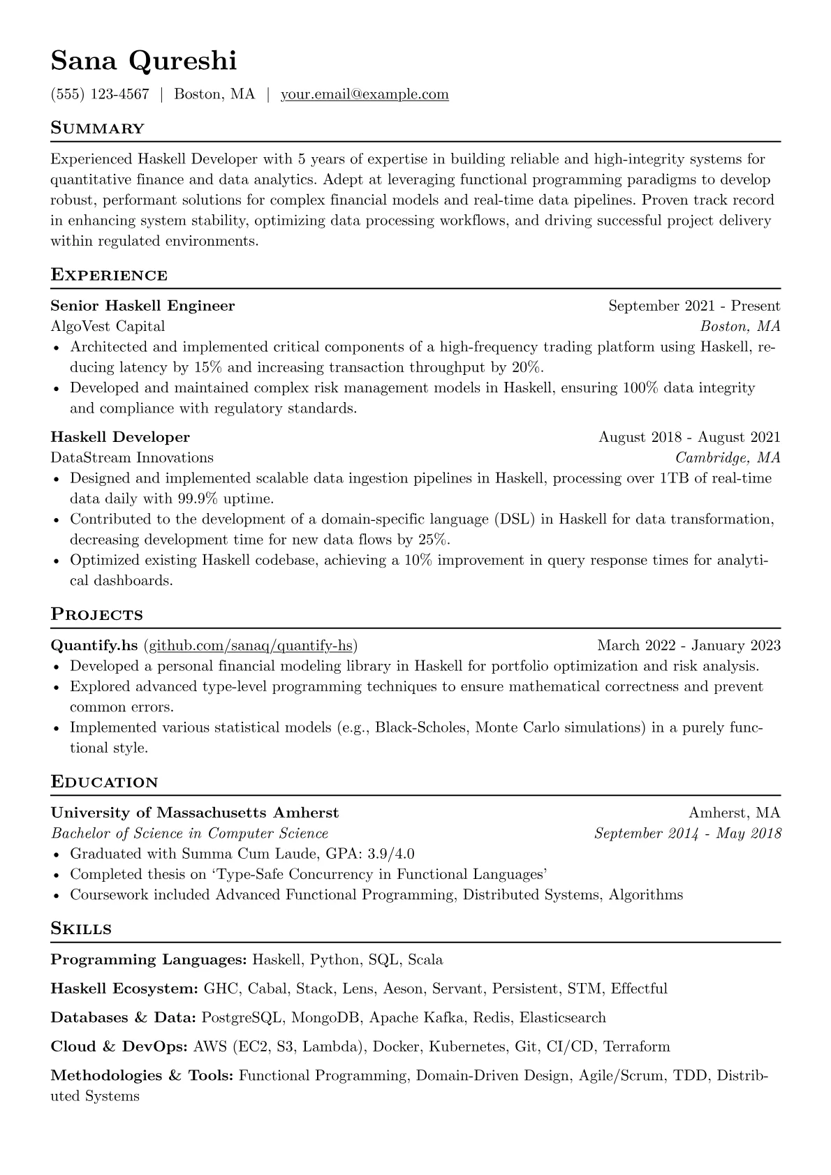 Quantitative Finance version - Page 1