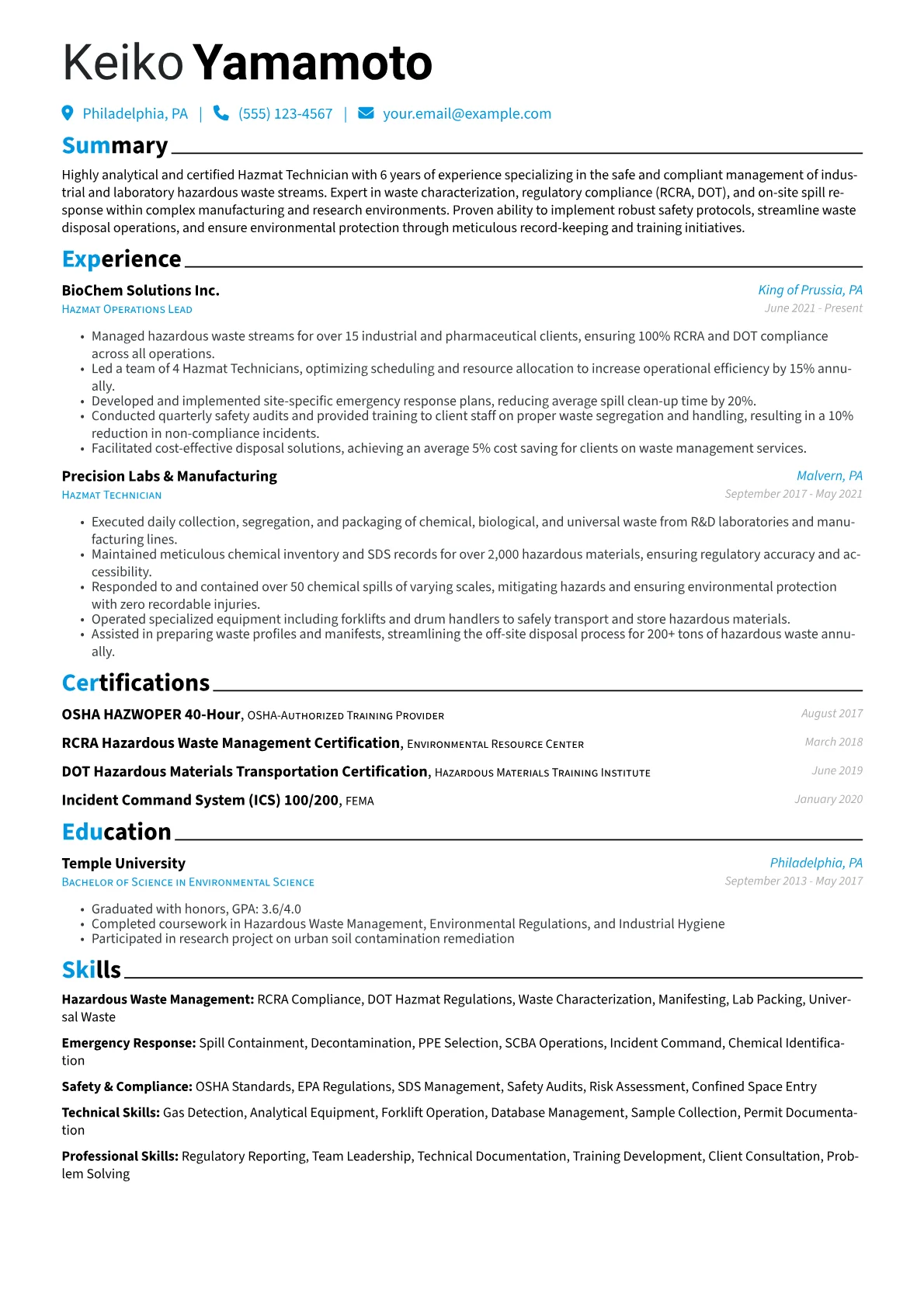 Hazmat Technician version - Page 1