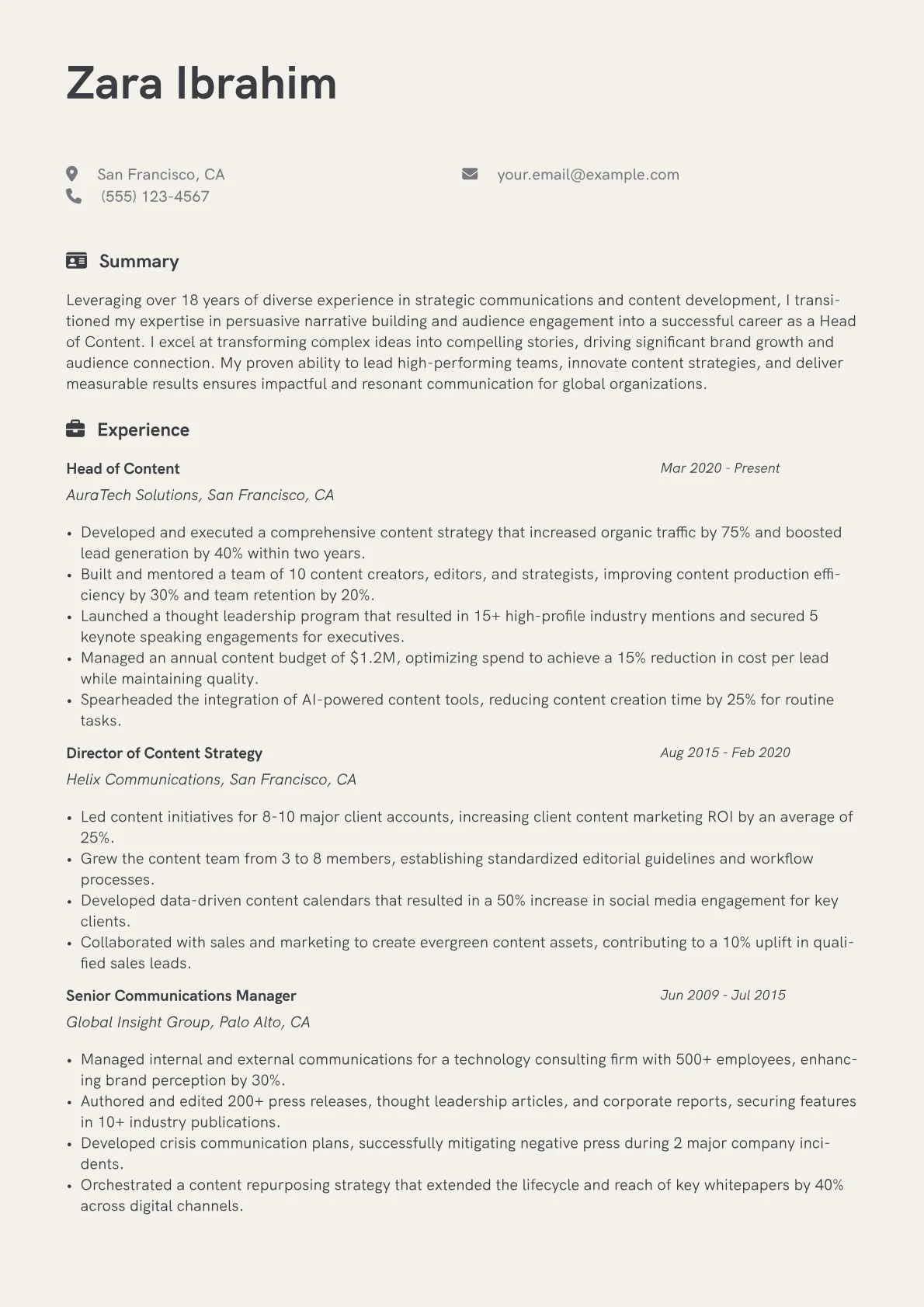 Career changer version - Page 1