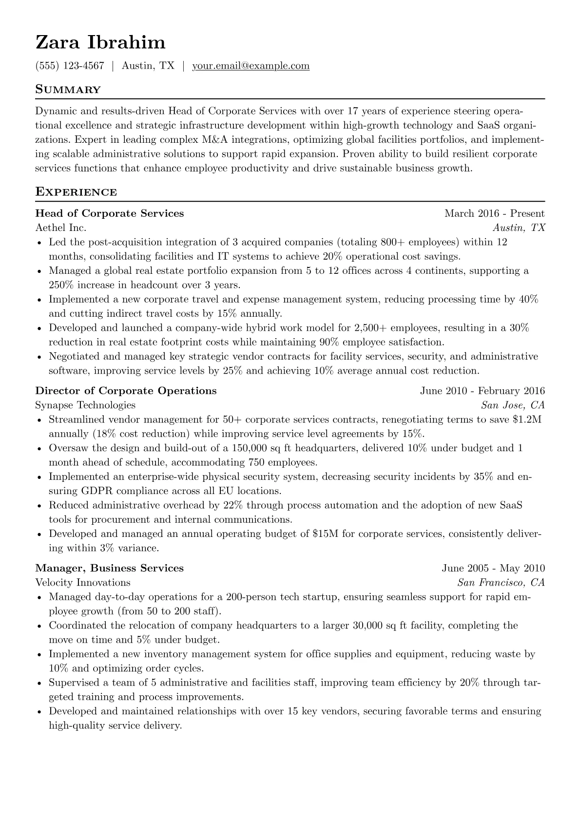 Corporate Strategy version - Page 1