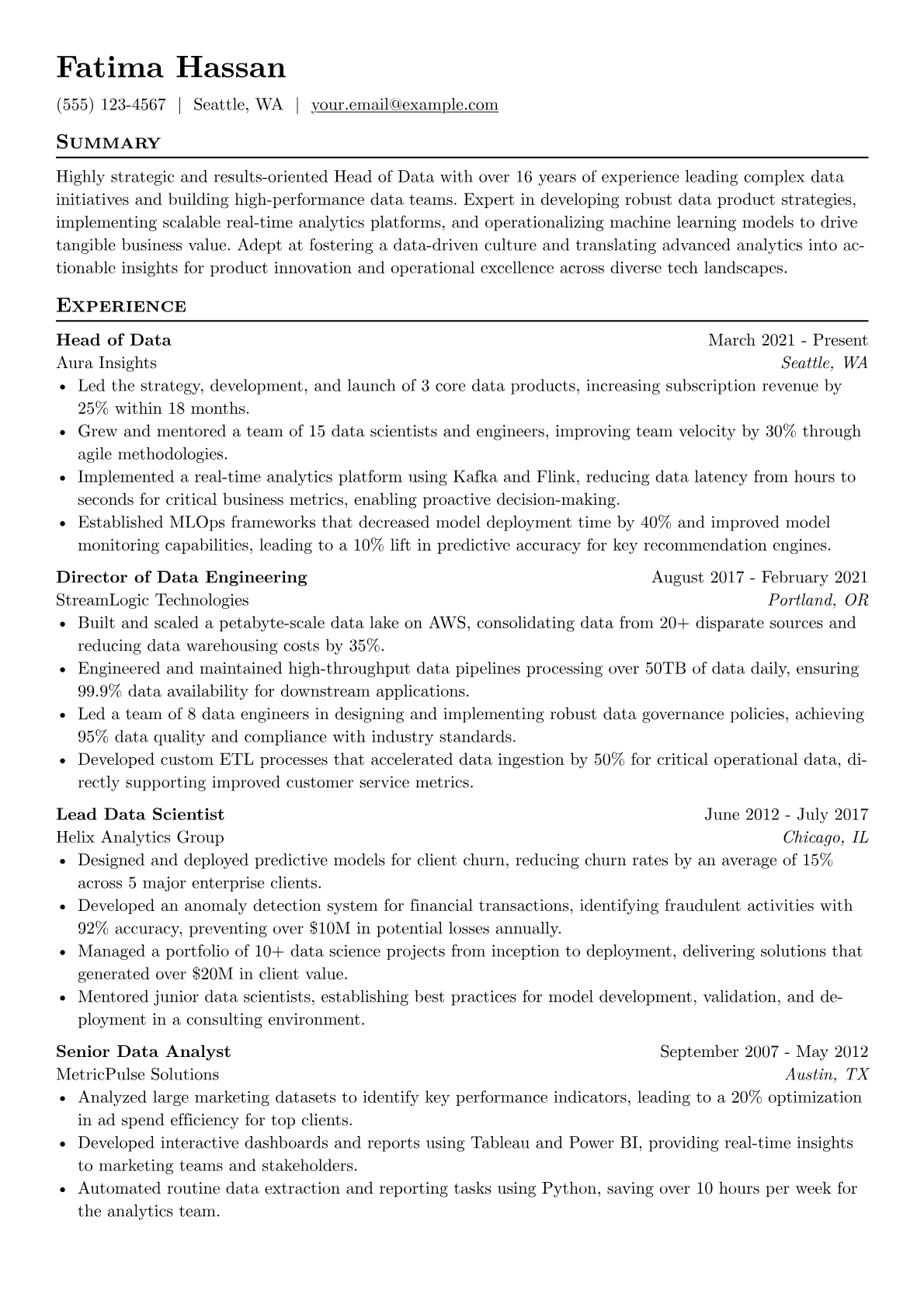 Head of Data version - Page 1