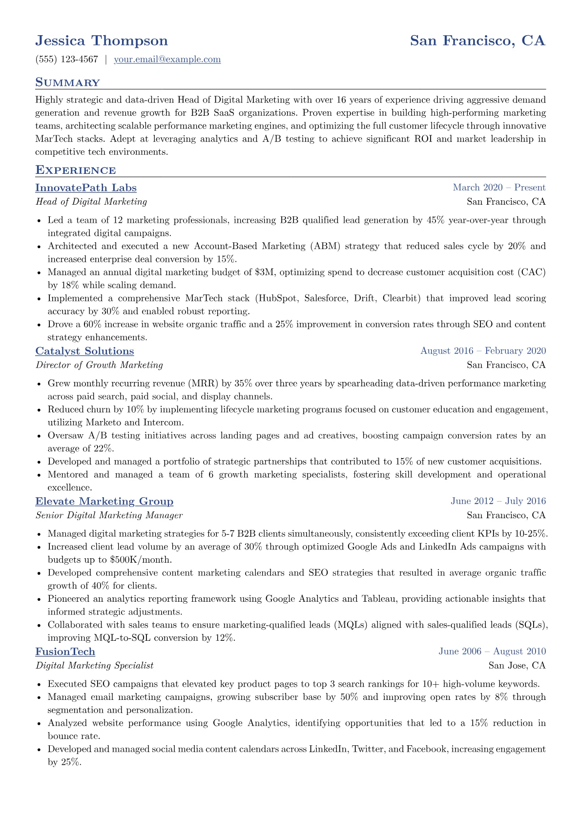 Head of Digital Marketing version - Page 1