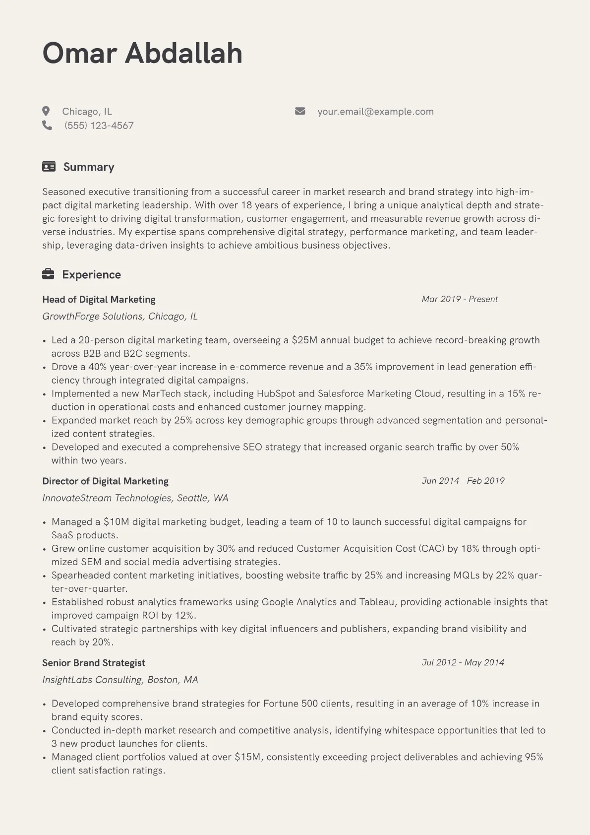 Career changer version - Page 1