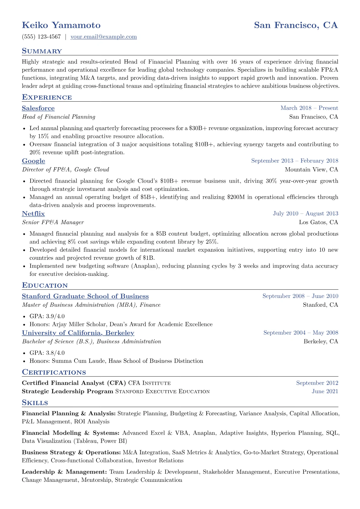 Head of Financial version - Page 1