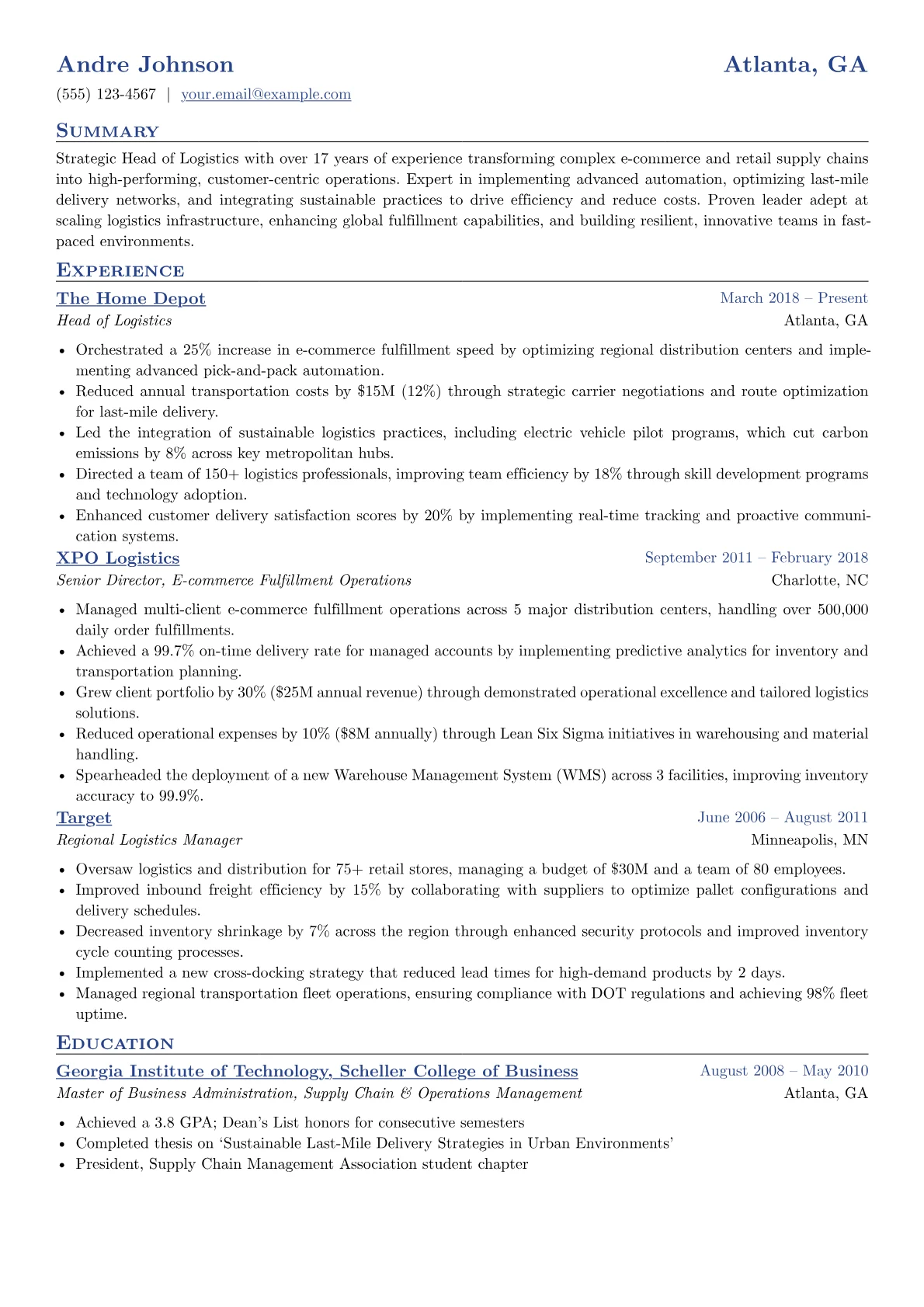 E-commerce & Retail version - Page 1