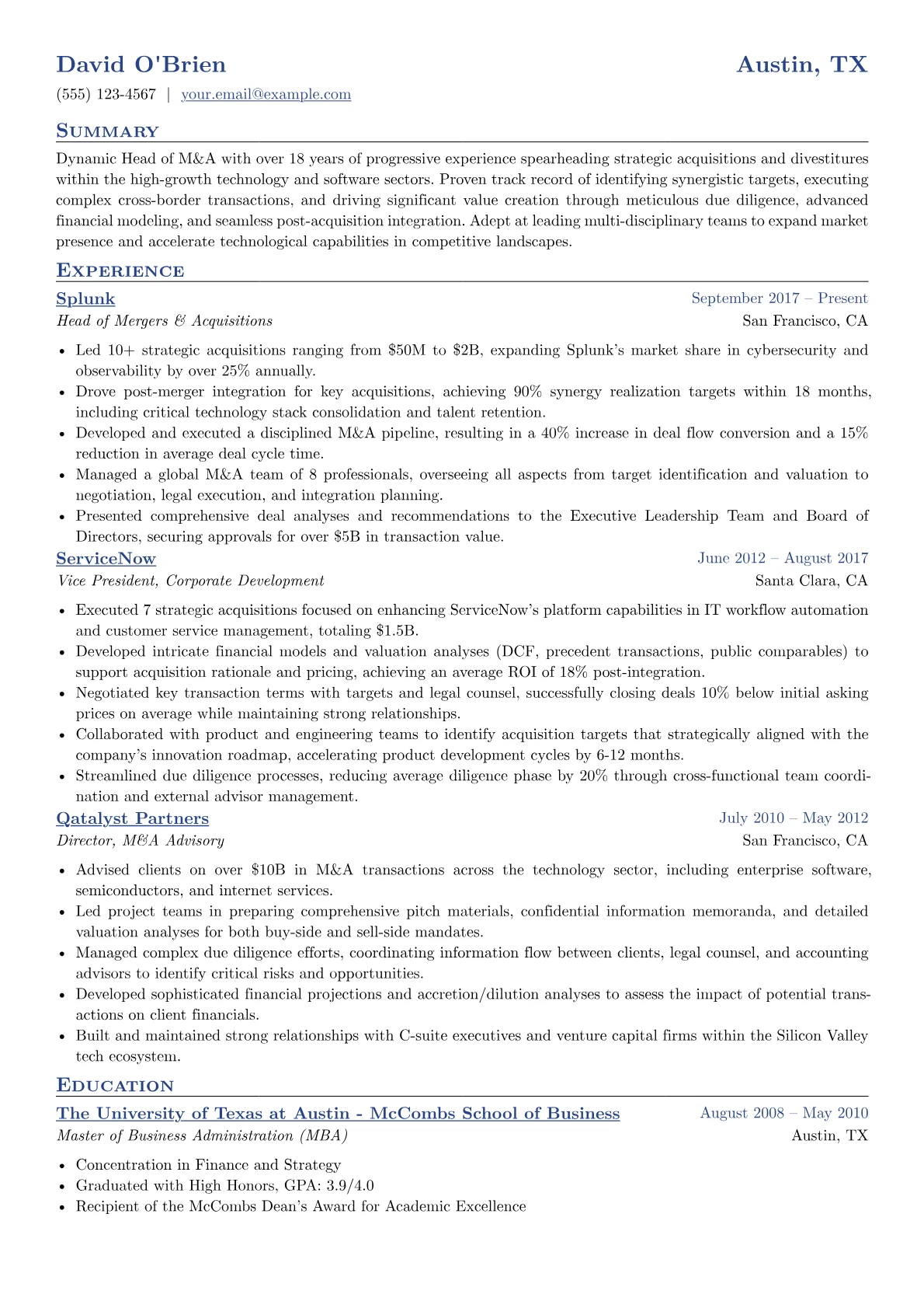 Software & Tech M&A version - Page 1
