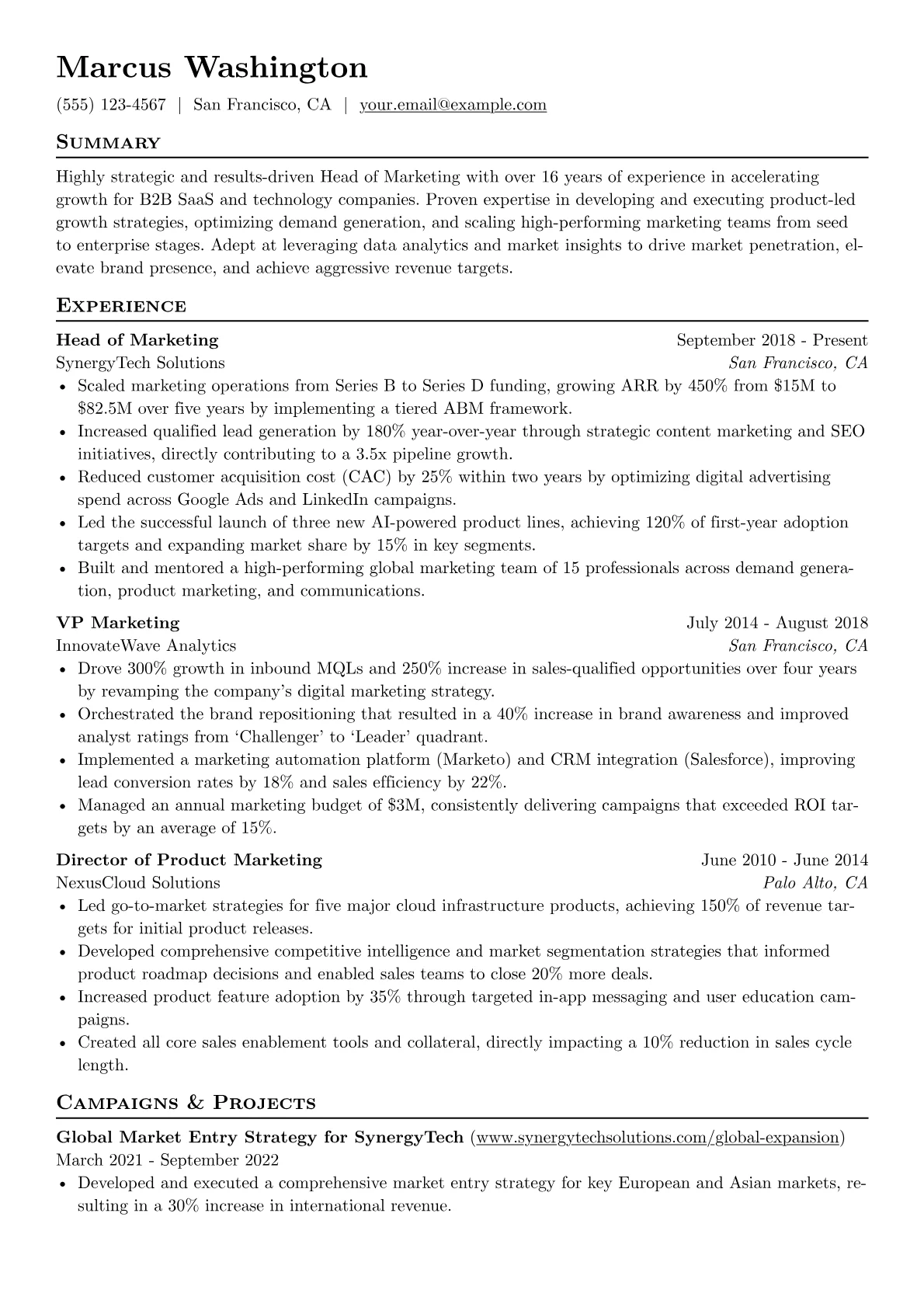 B2B SaaS Growth Focus version - Page 1