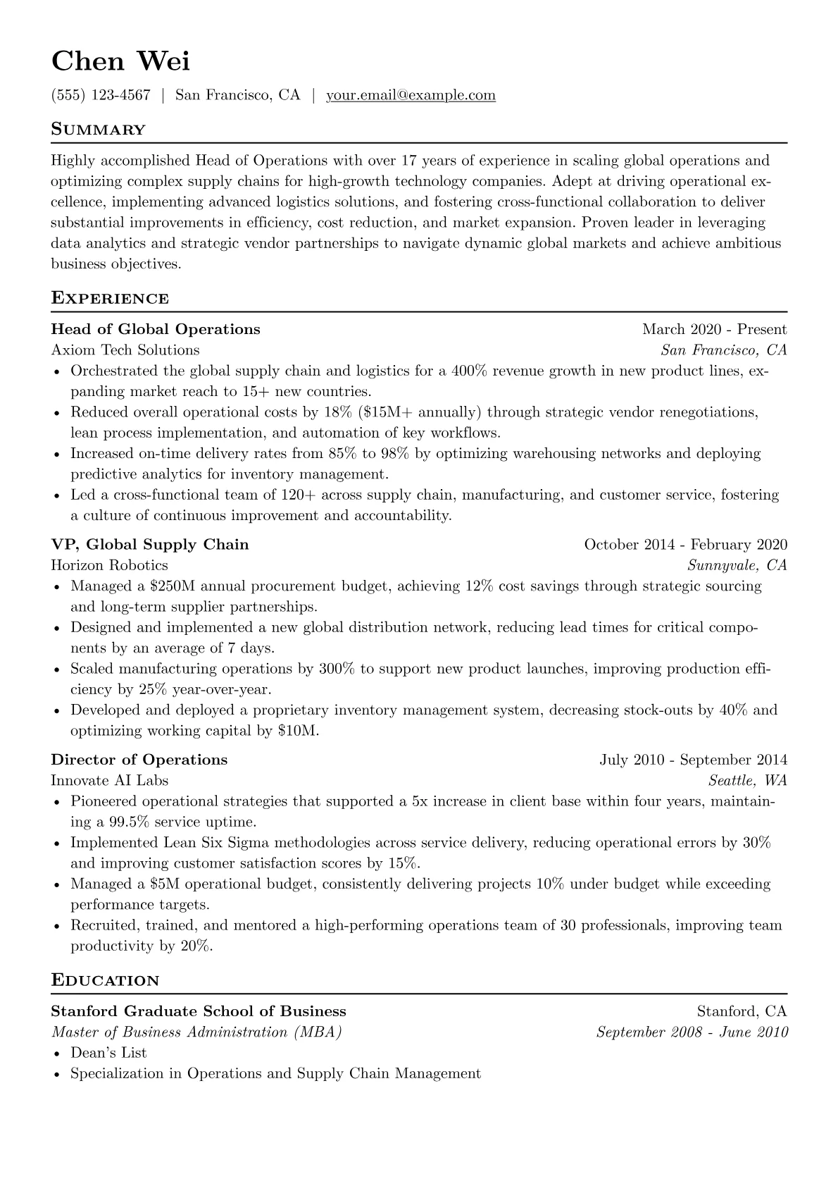 Global Tech Supply version - Page 1