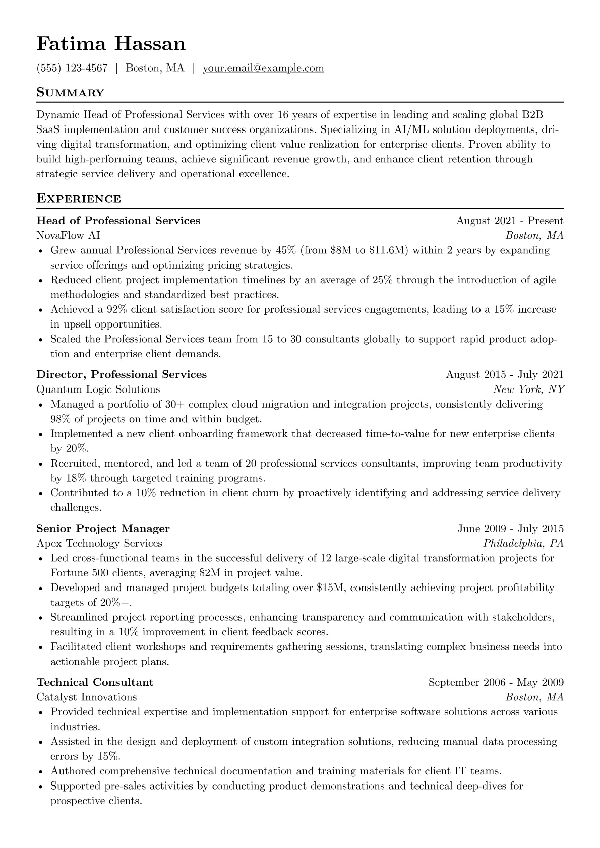 Head of Professional version - Page 1