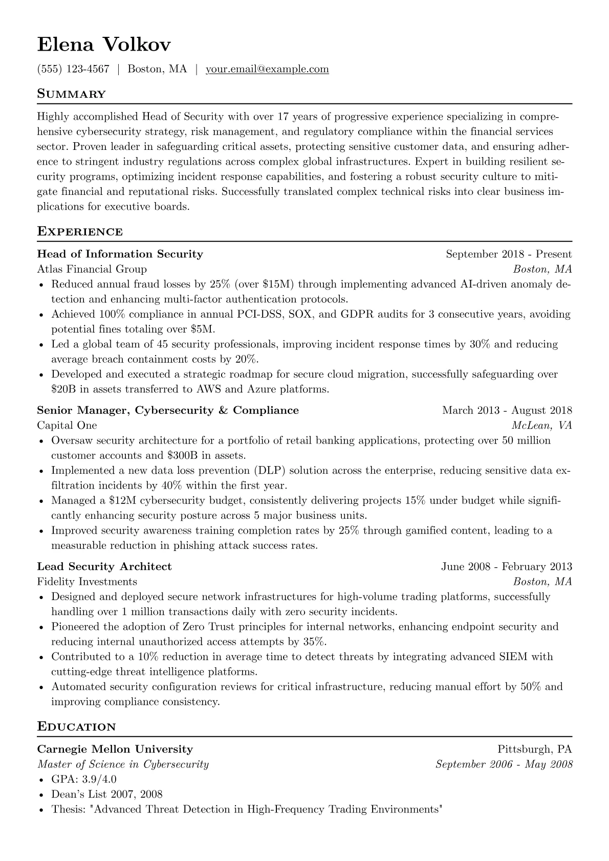 Financial Services version - Page 1