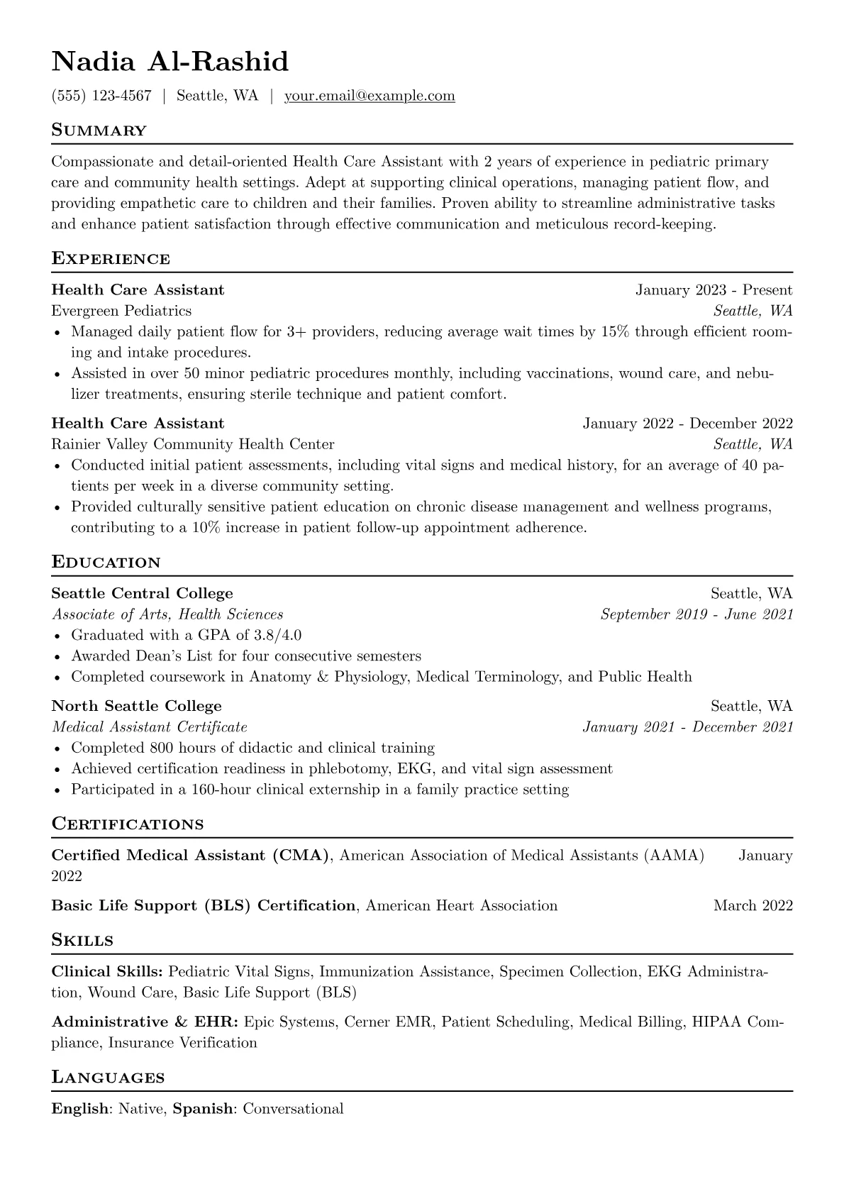 Clinical Skills version - Page 1