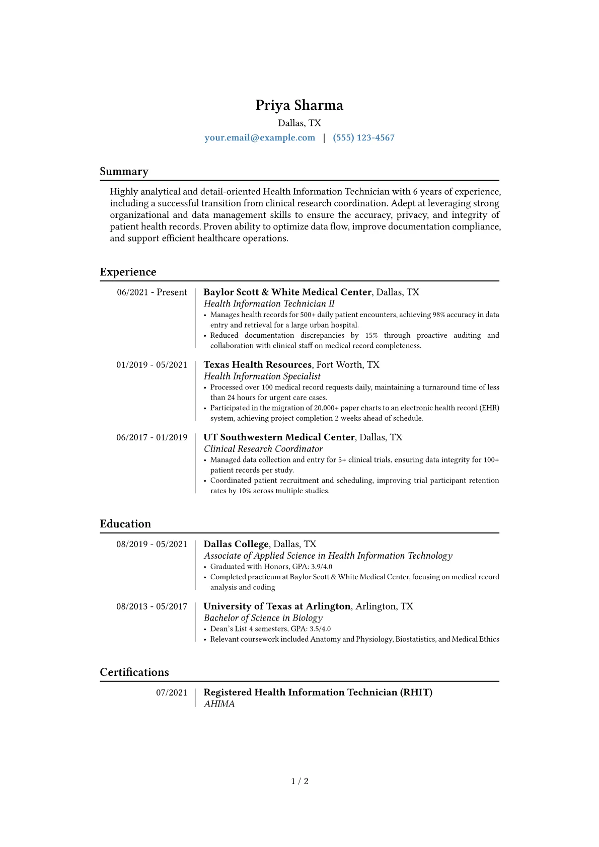 Career changer version - Page 1