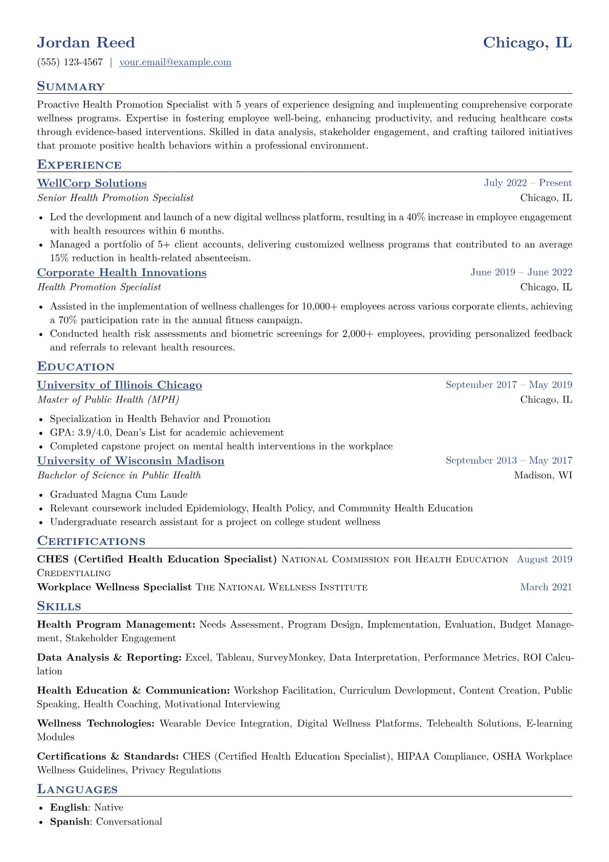 Corporate Wellness version - Page 1