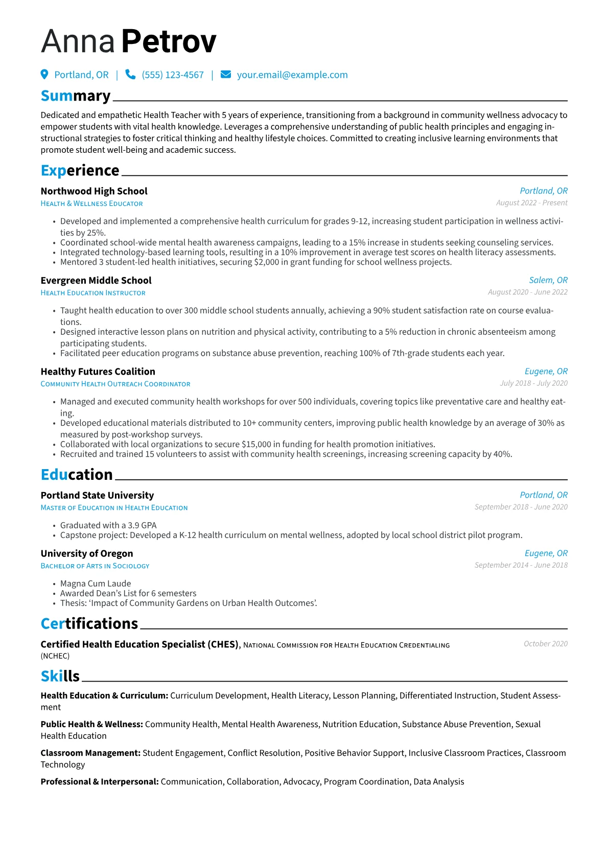 Career changer version - Page 1