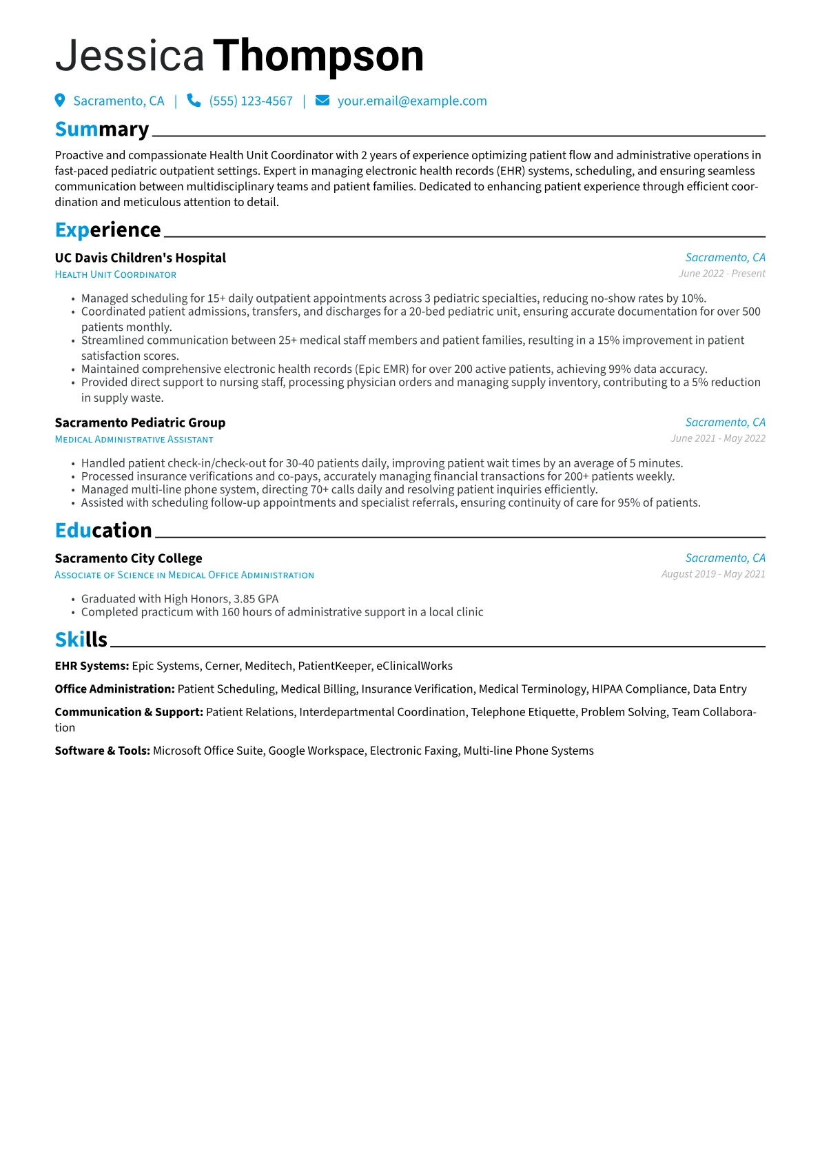 Pediatric Outpatient version - Page 1