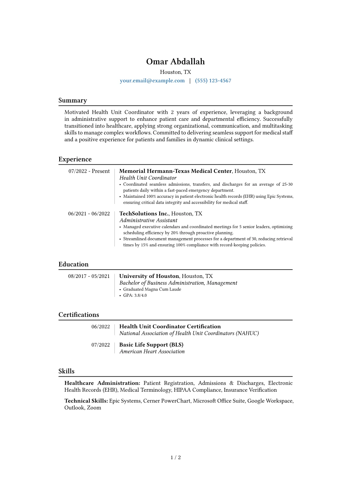 Career changer version - Page 1