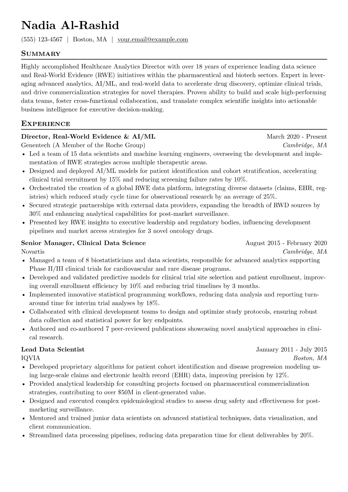 Pharma/Biotech RWE version - Page 1