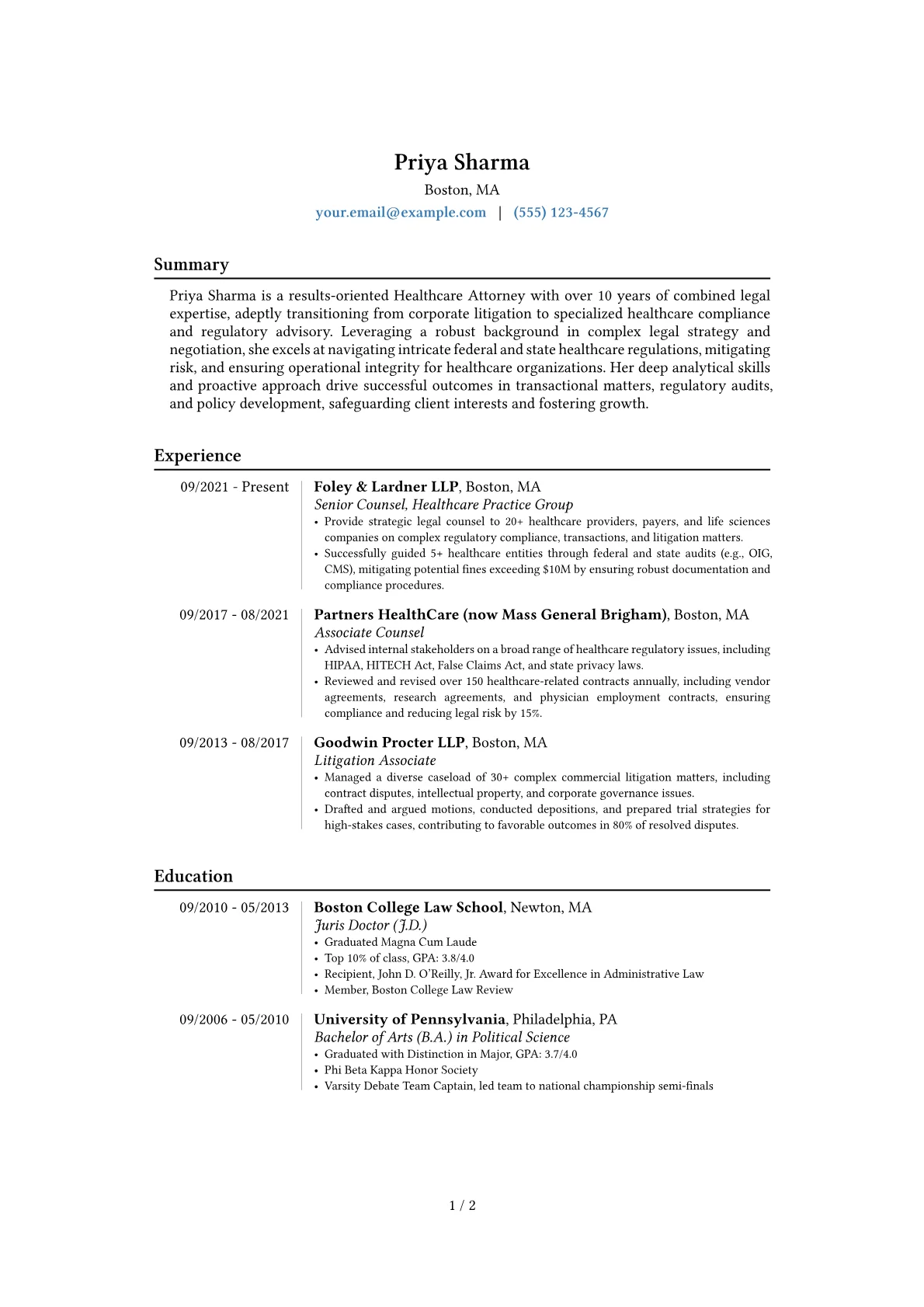 Career changer version - Page 1