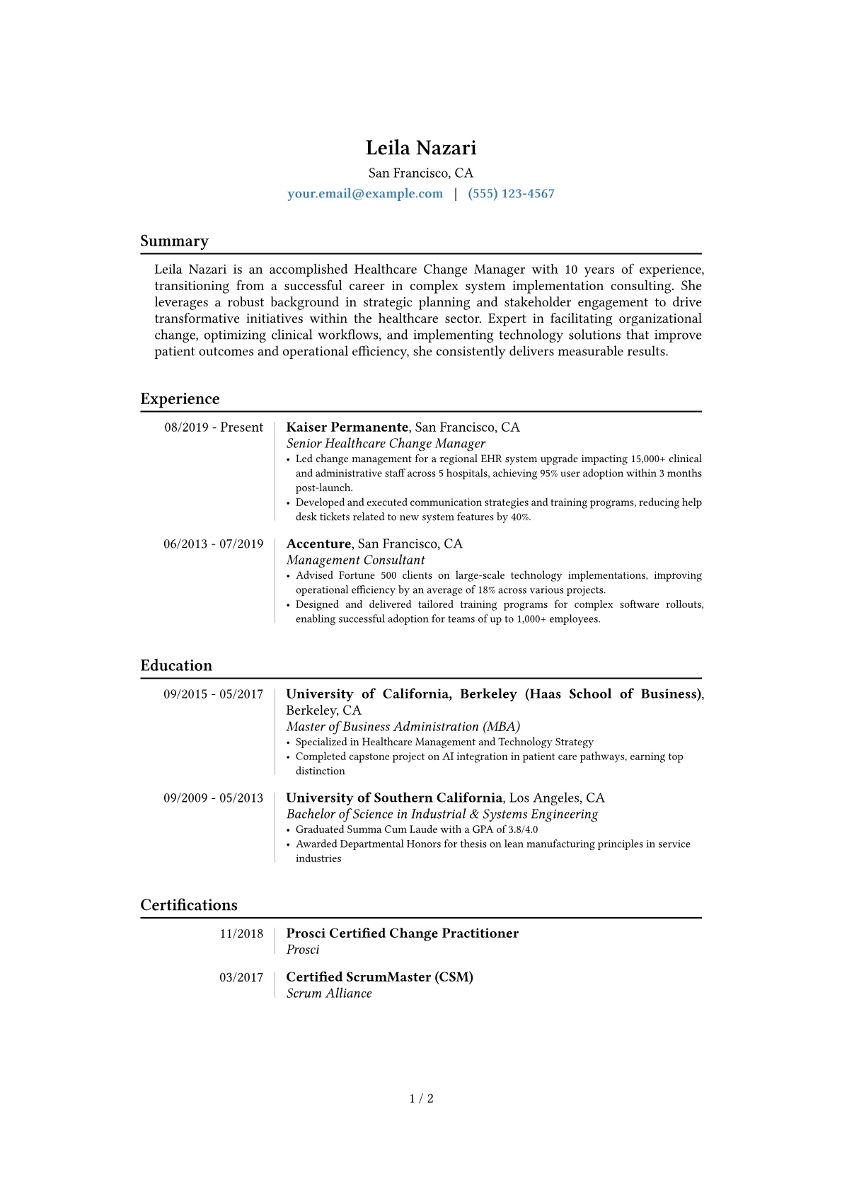 Career changer version - Page 1