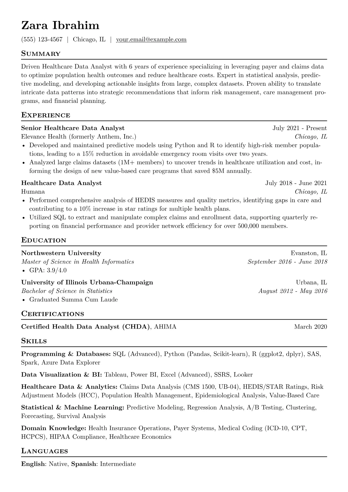 Payer & Population version - Page 1