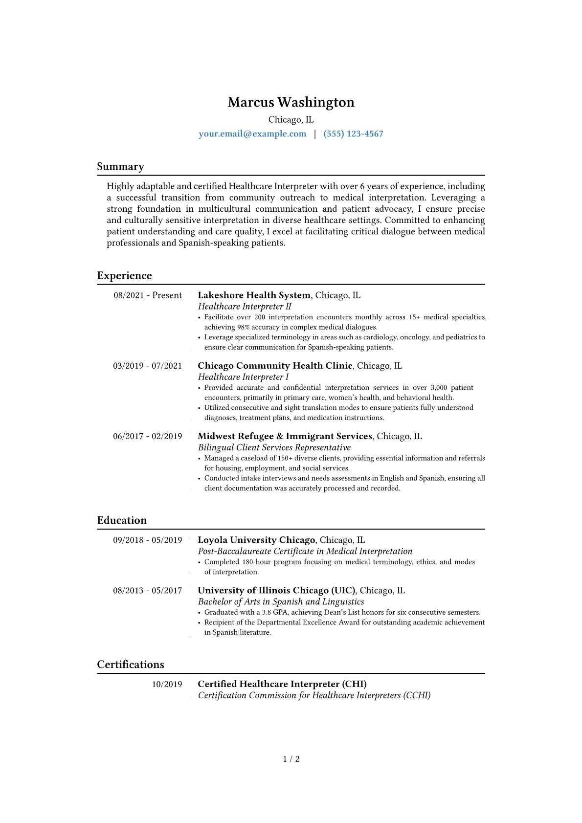 Career changer version - Page 1
