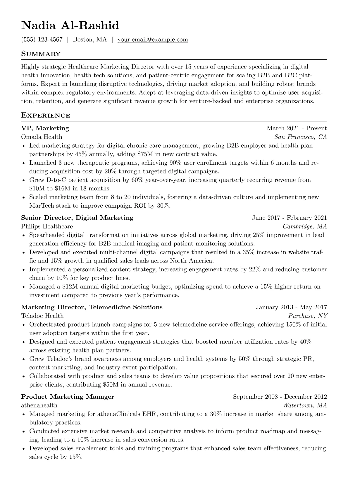 Healthcare Marketing version - Page 1