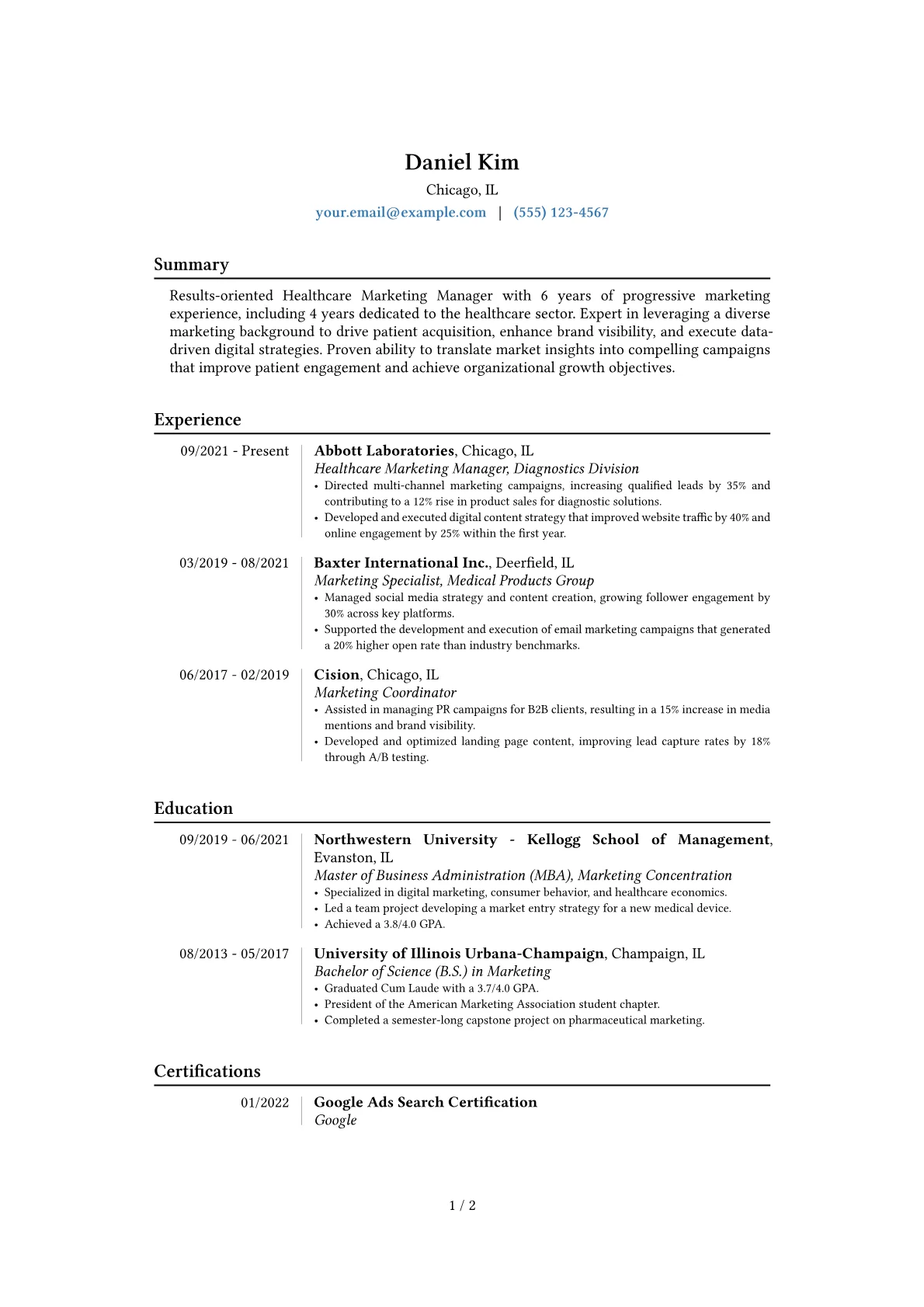 Career changer version - Page 1