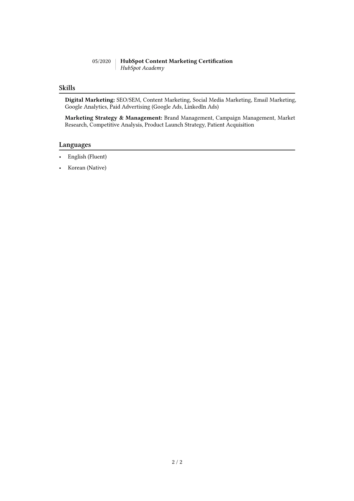 Career changer version - Page 2