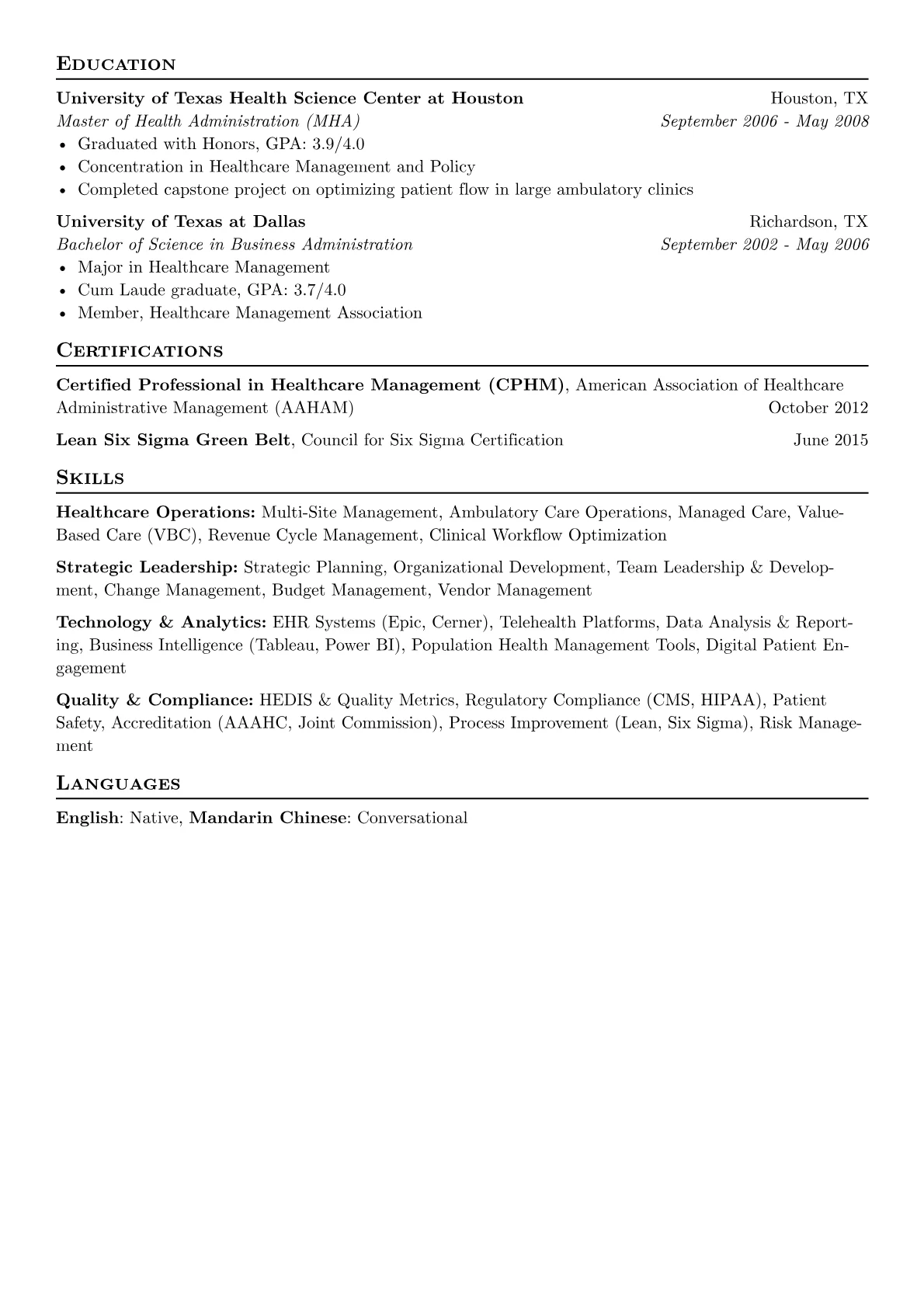 Healthcare Operations version - Page 2