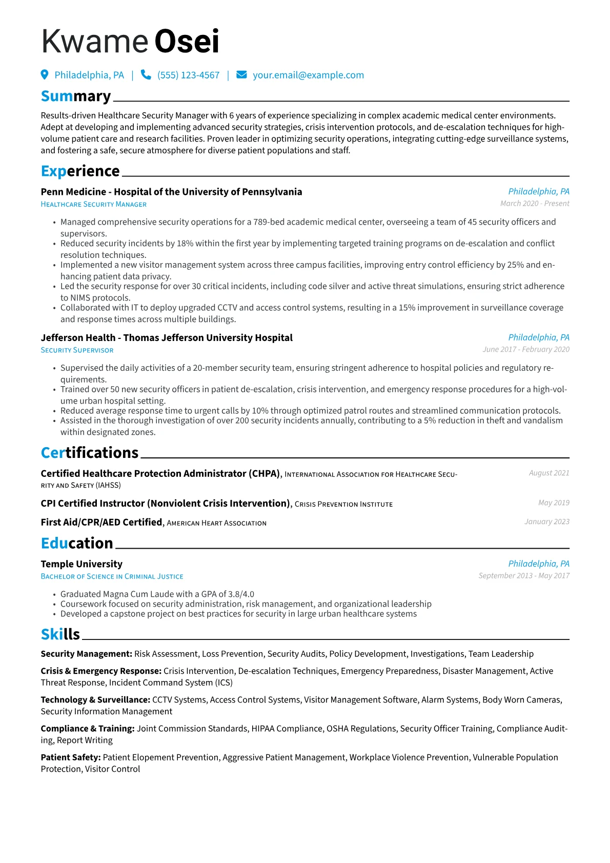 Security Management version - Page 1