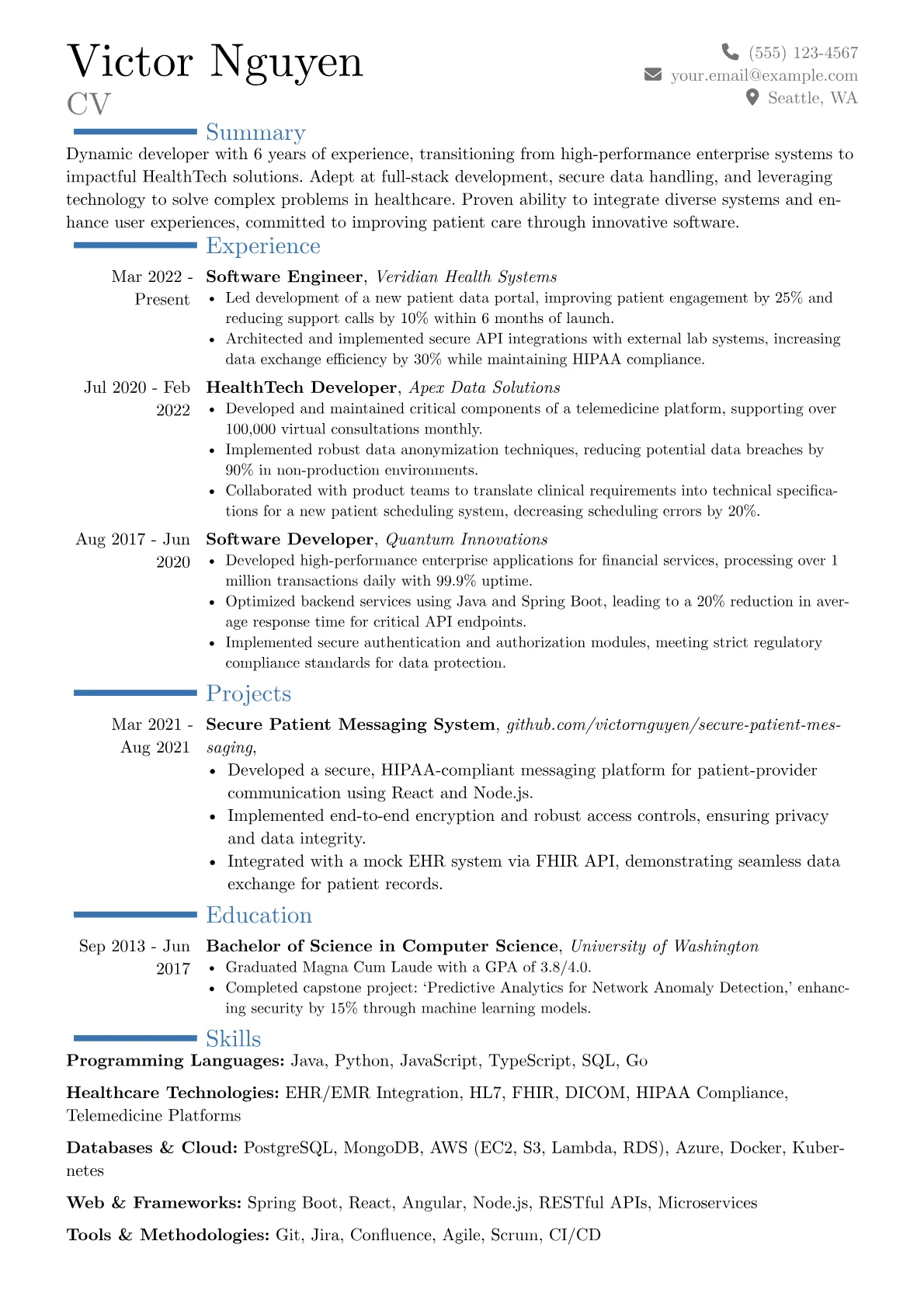 Career changer version - Page 1