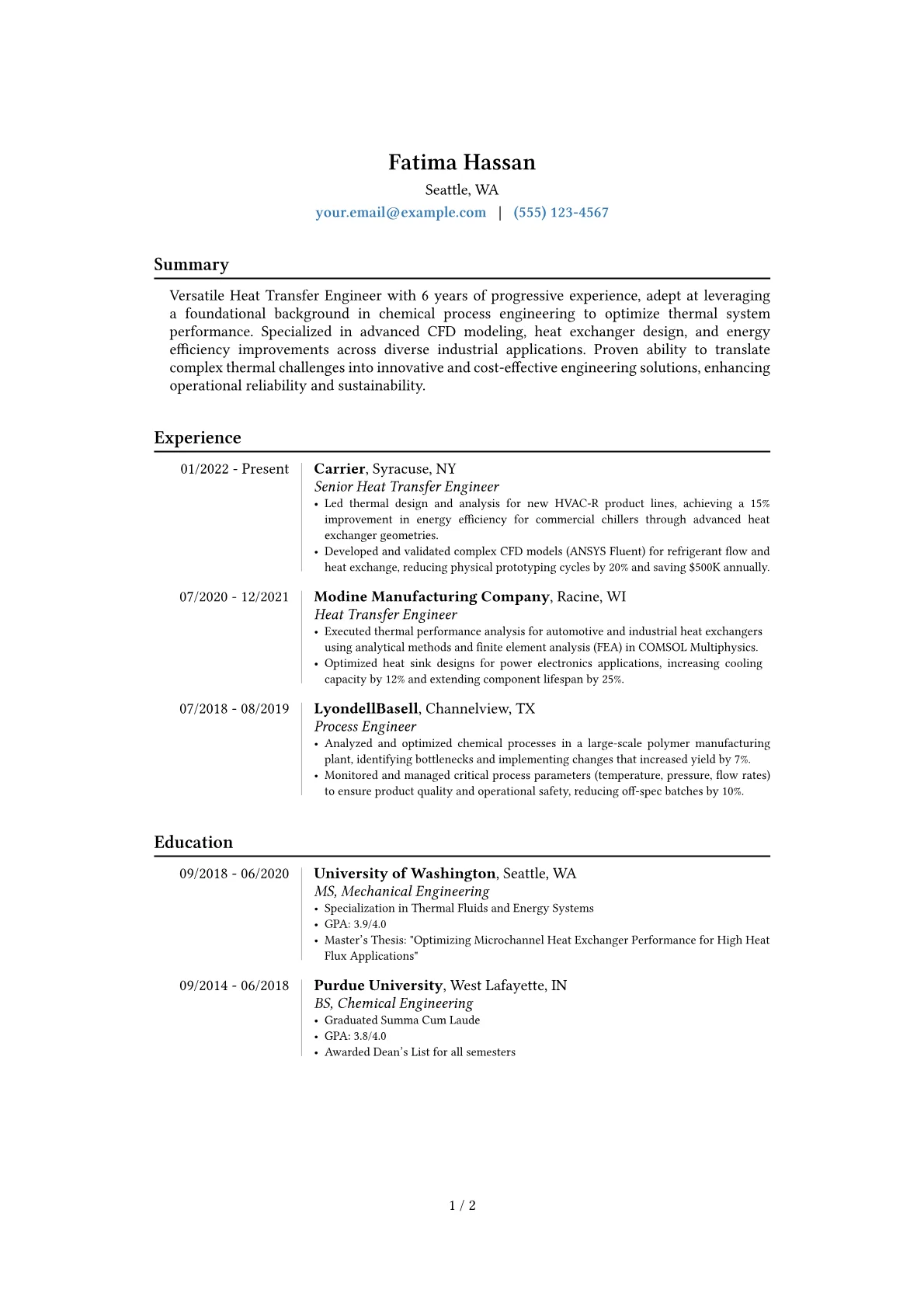 Career changer version - Page 1