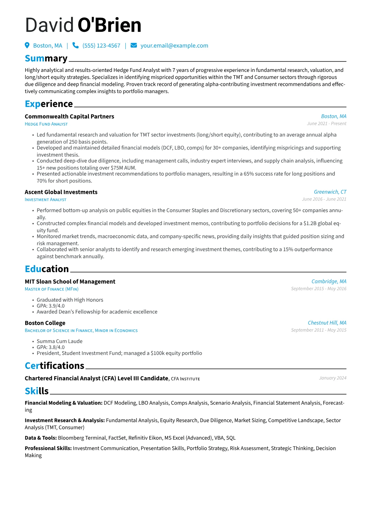 Financial Modeling version - Page 1