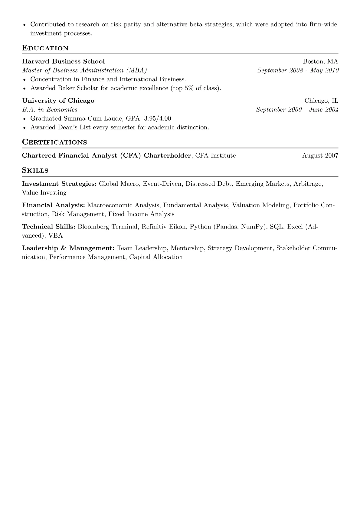 Hedge Fund Manager version - Page 2