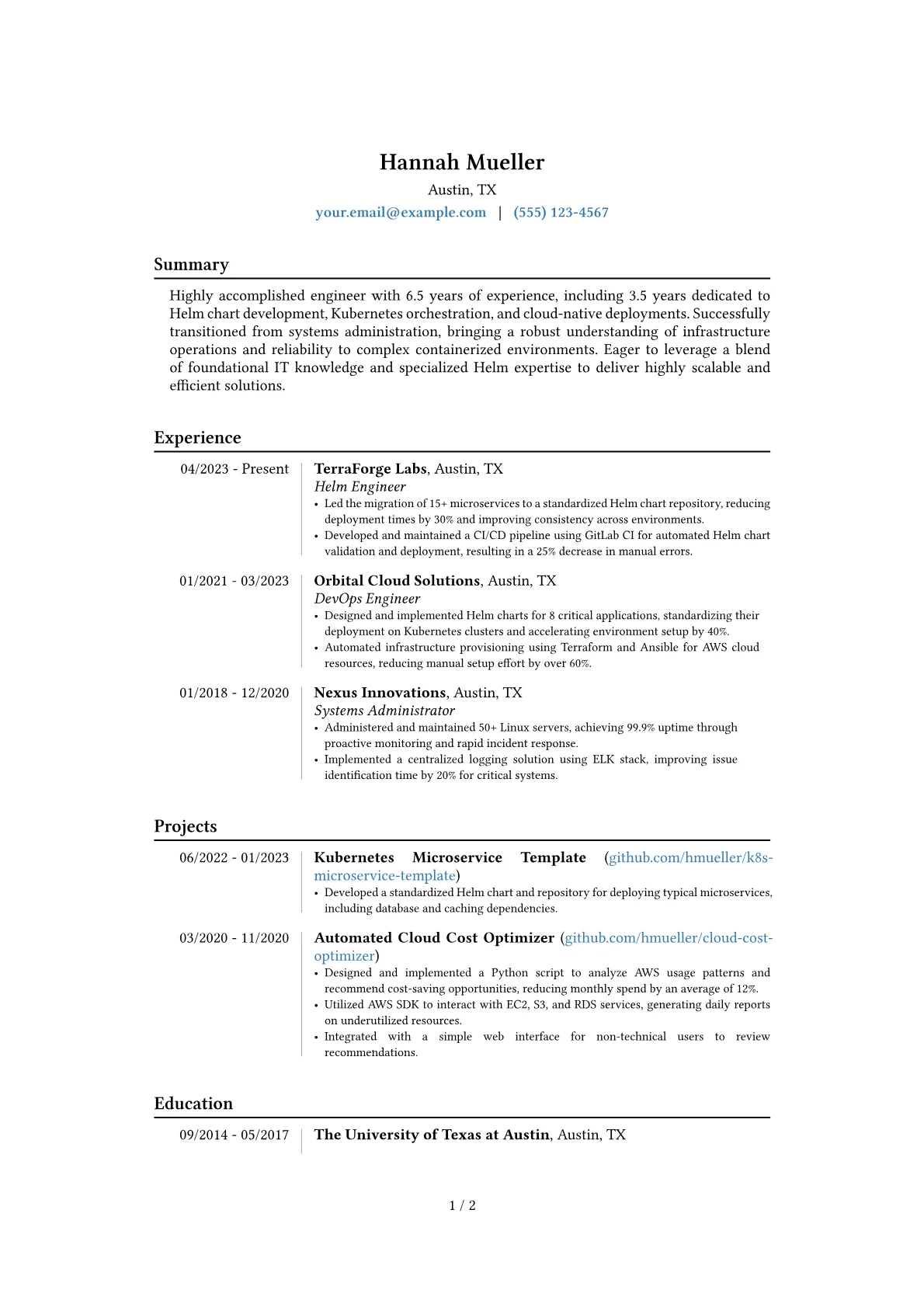 Career changer version - Page 1