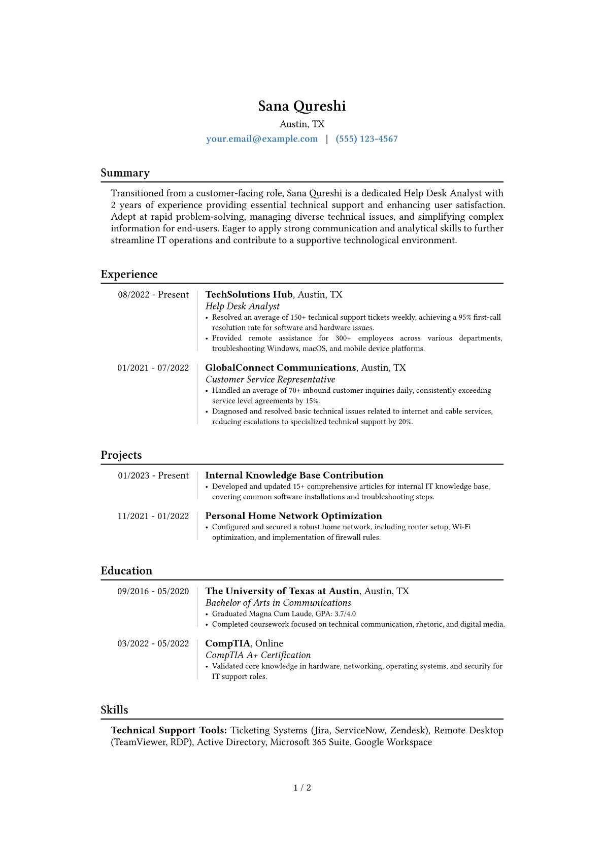 Career changer version - Page 1