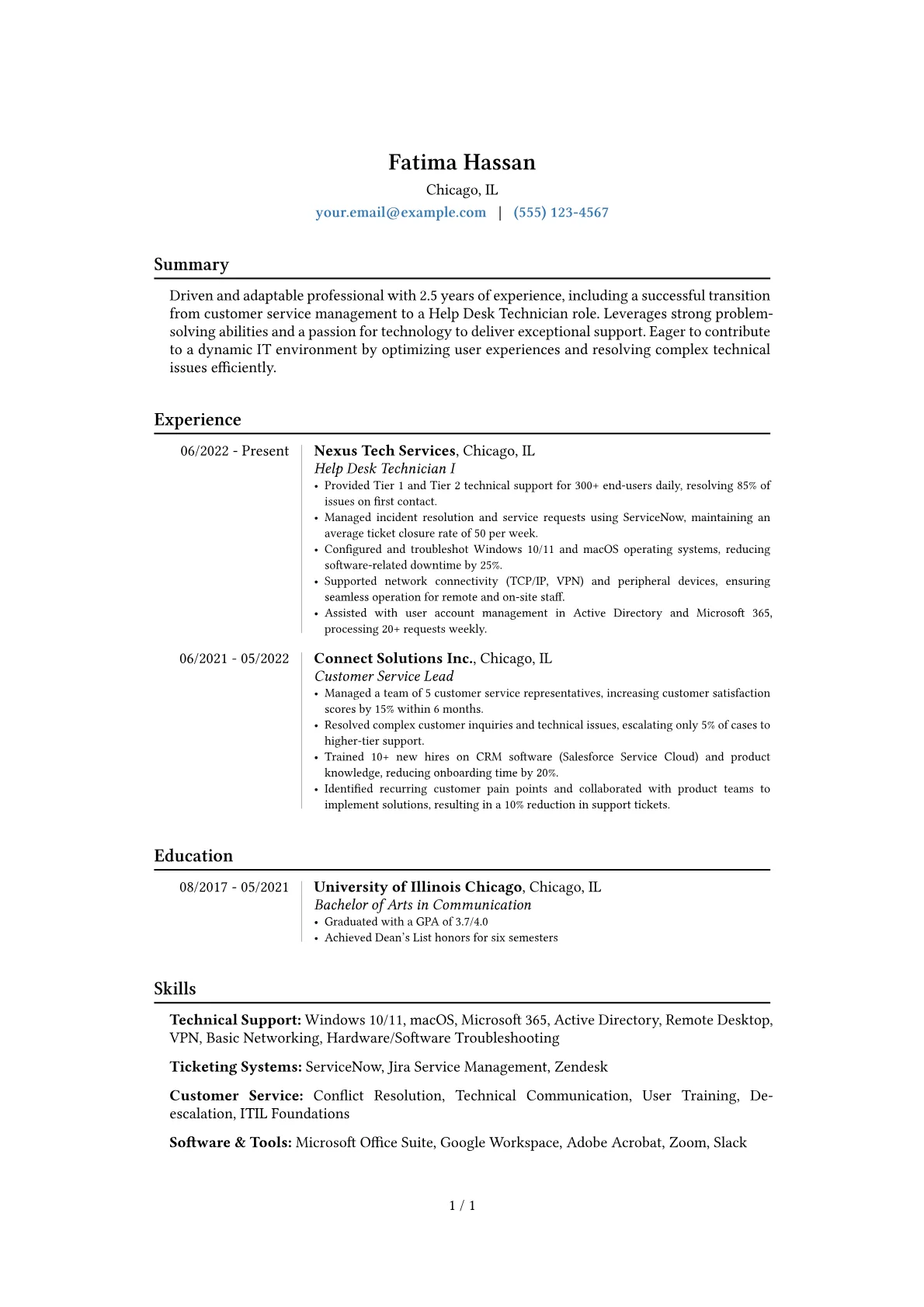 Career changer version - Page 1