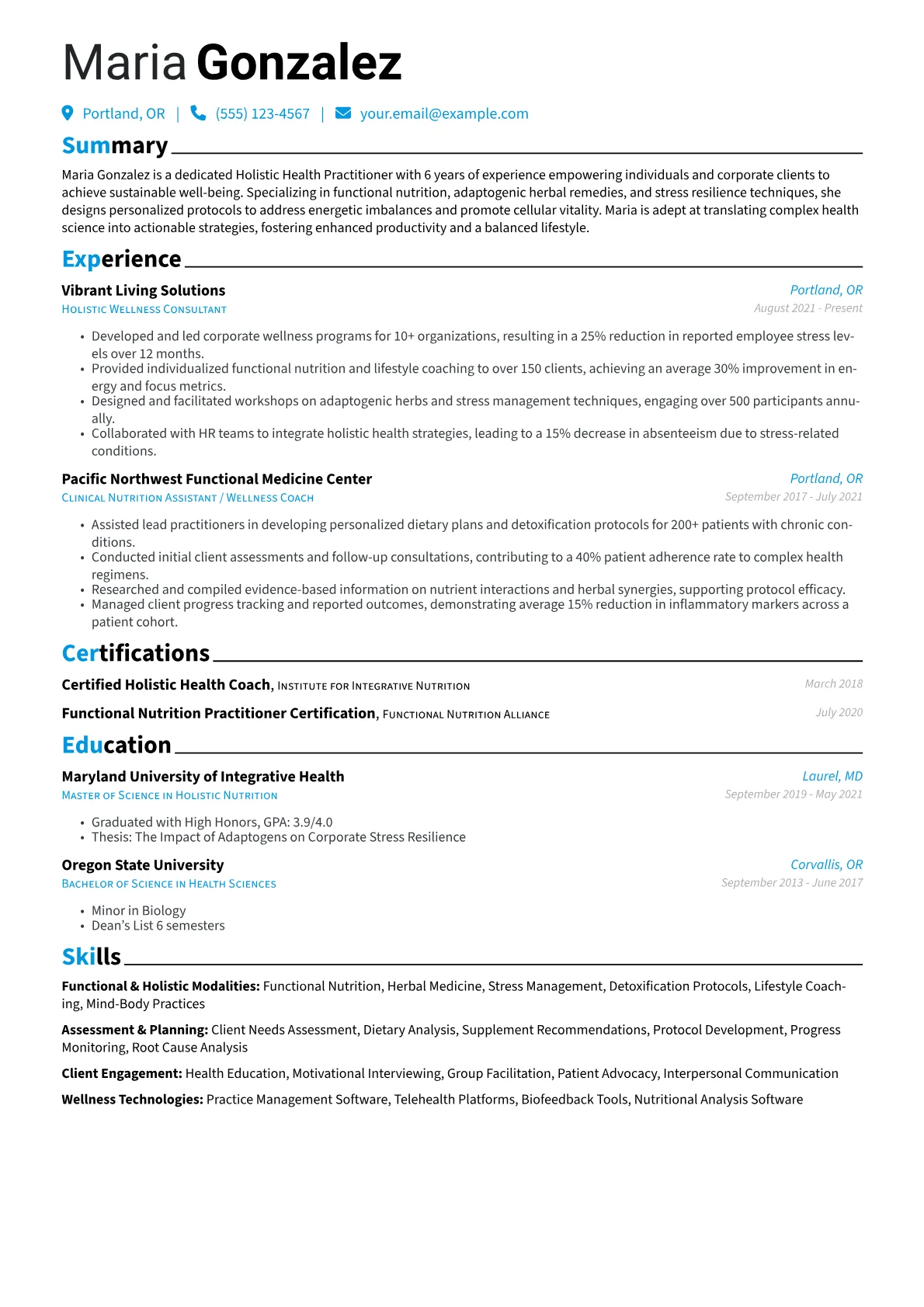 Holistic Health version - Page 1