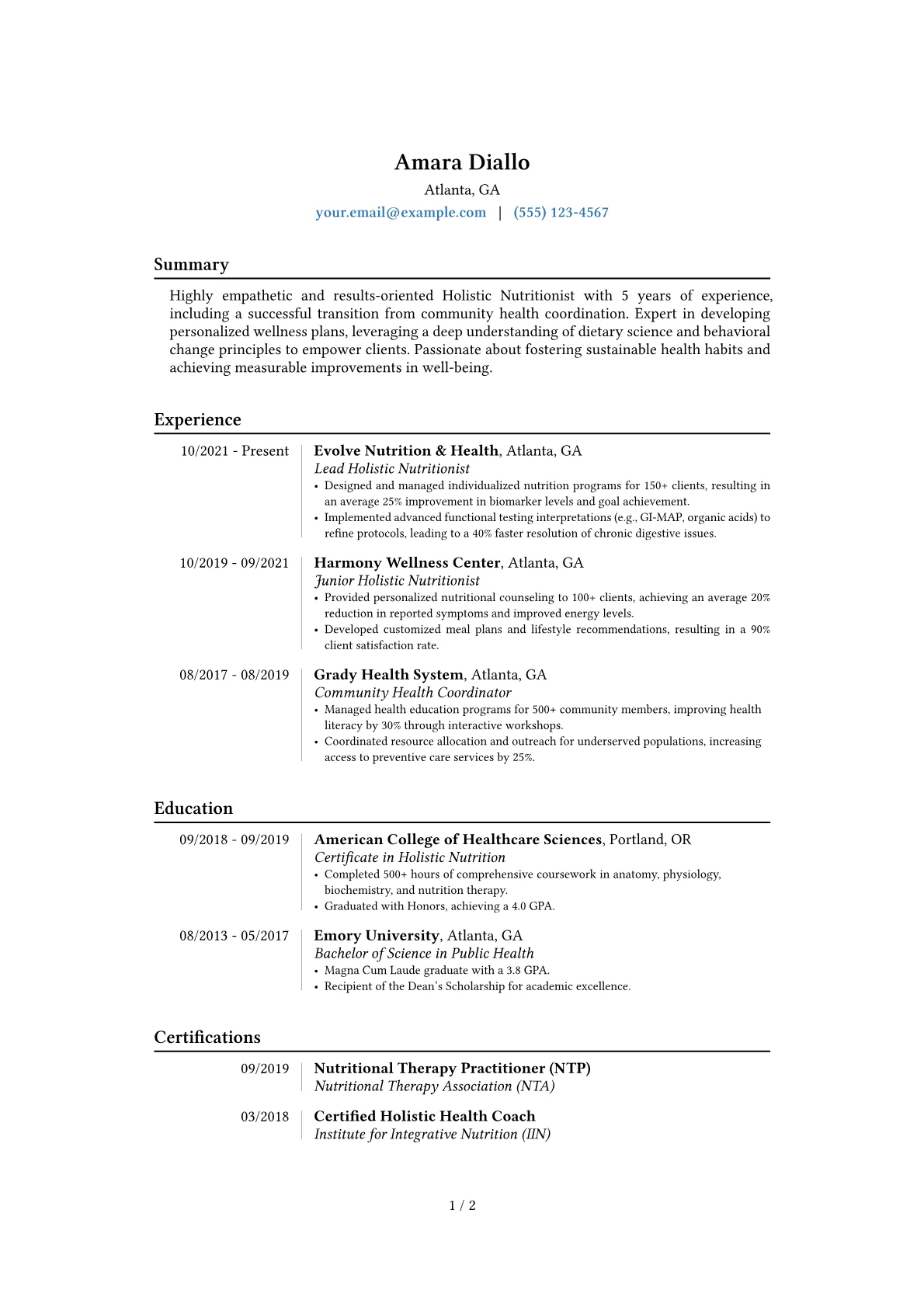 Career changer version - Page 1