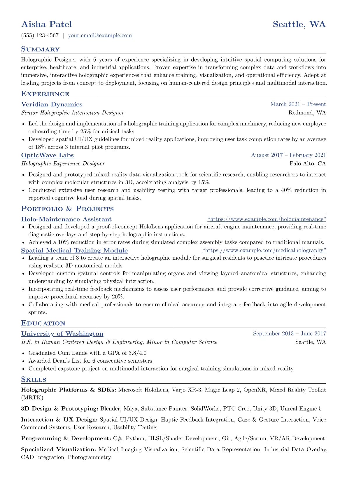Holographic Designer version - Page 1