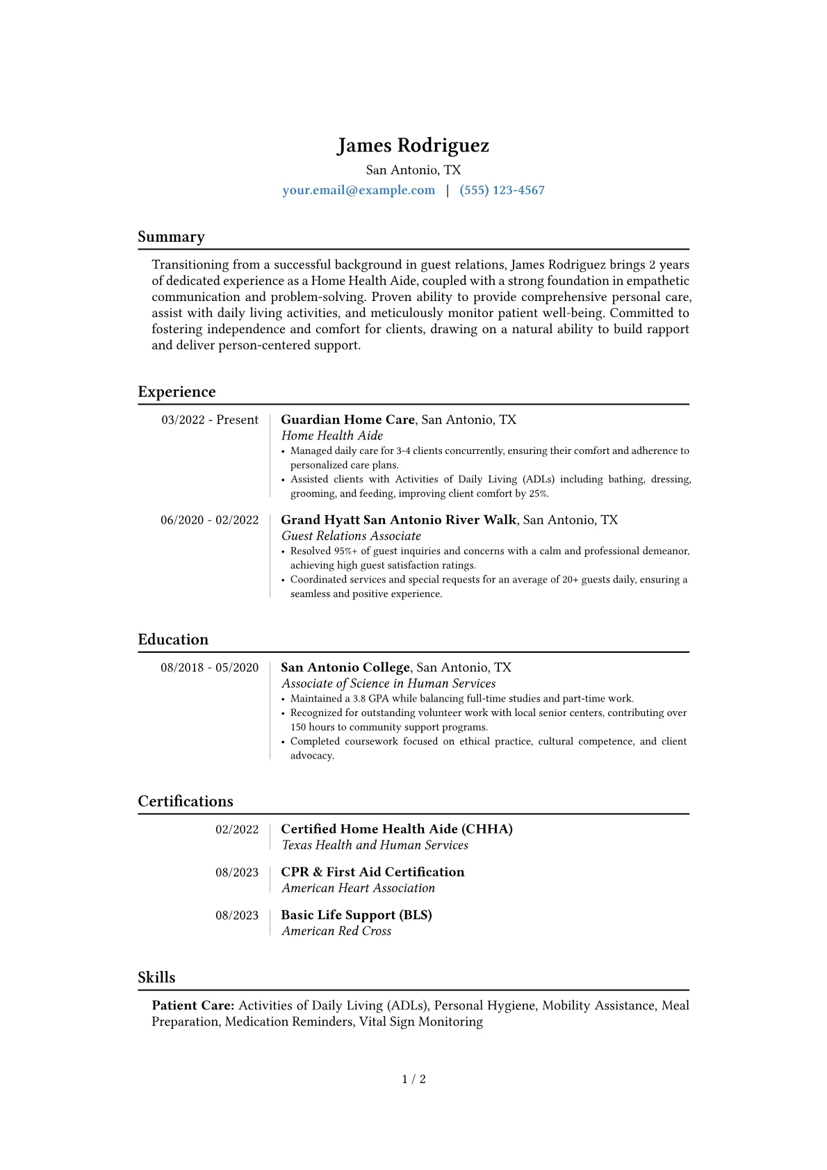 Career changer version - Page 1